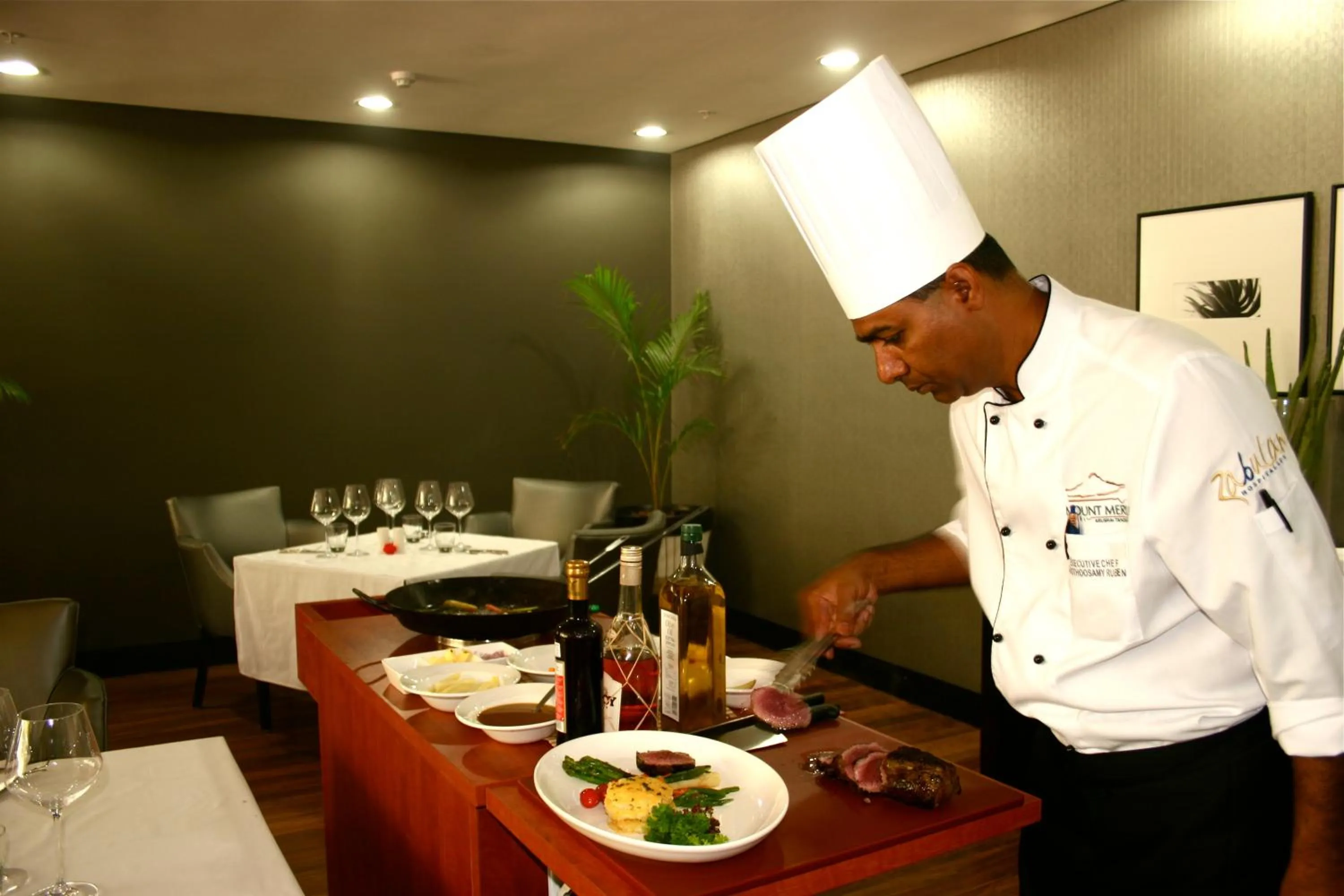 Staff in Mount Meru Hotel