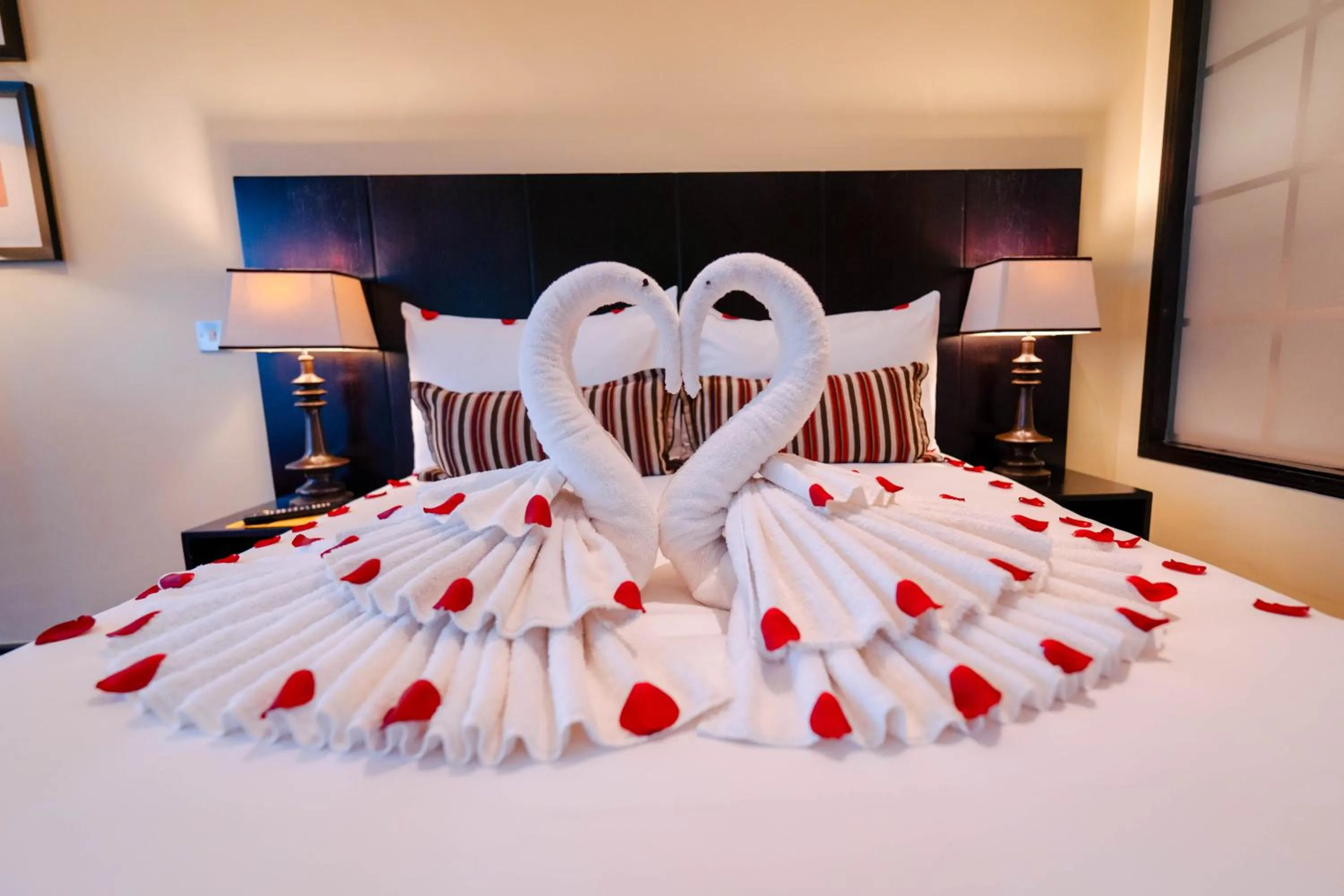 Bed in Mount Meru Hotel