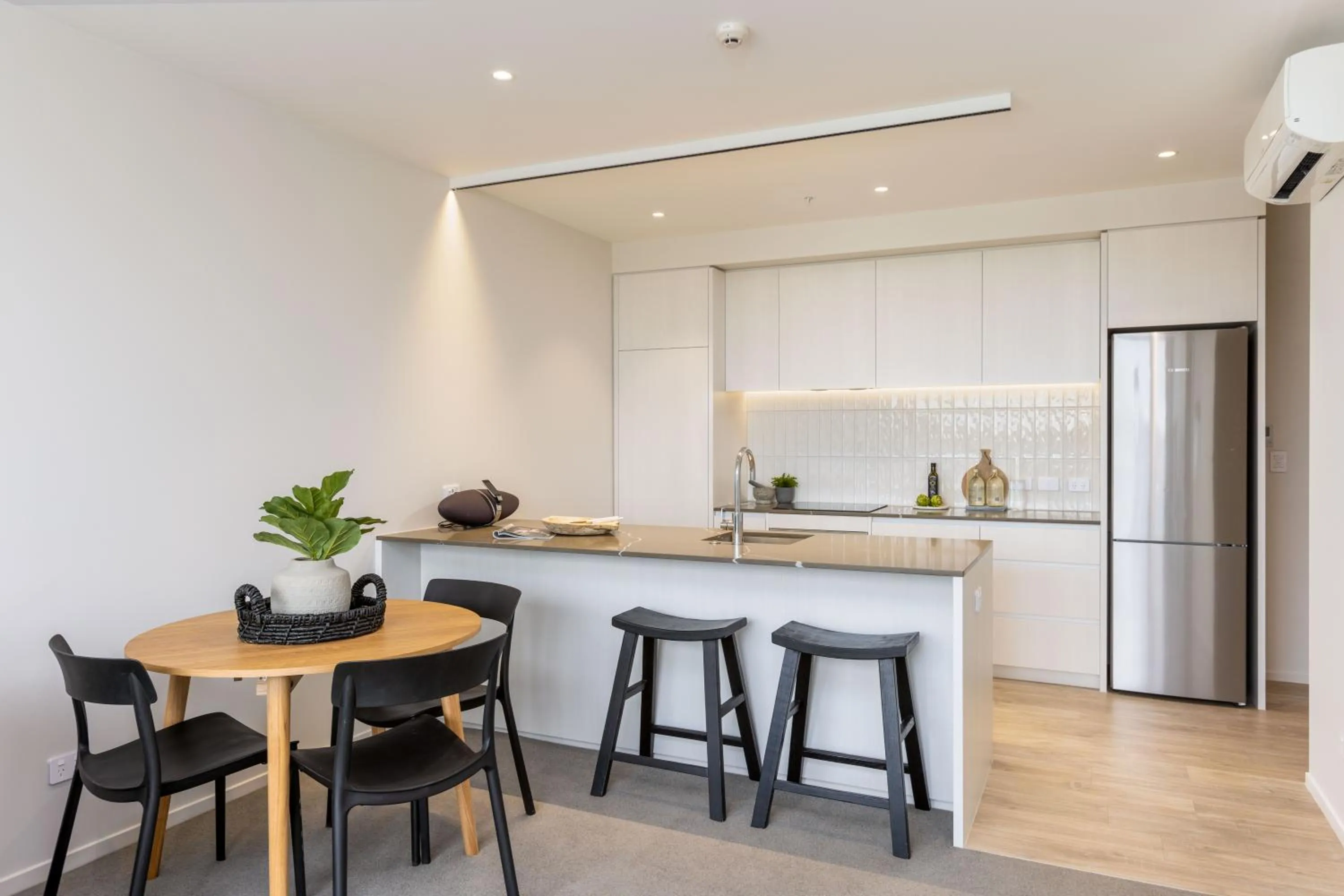 kitchen in Wyndham Garden Christchurch Kilmore Street