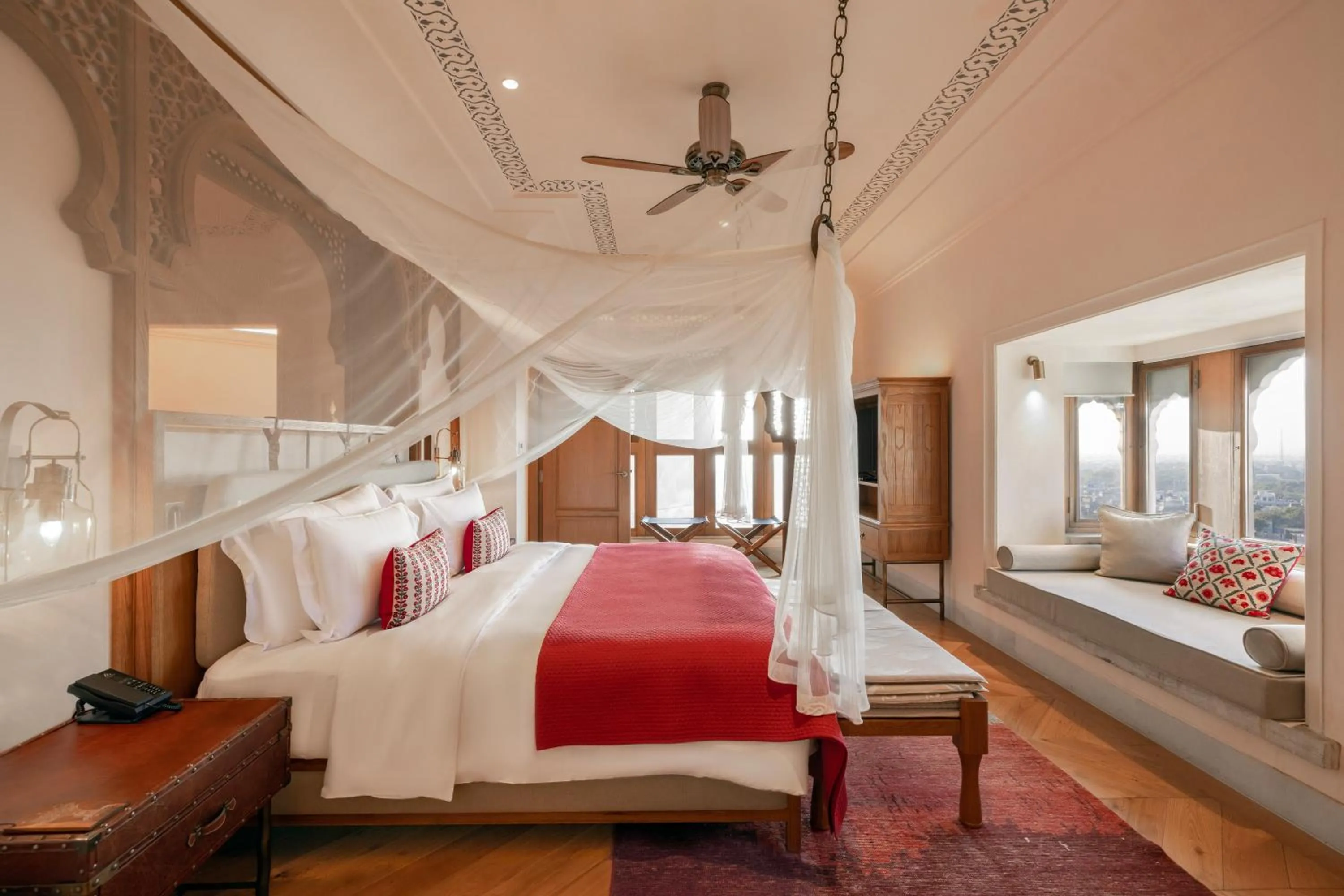 Bed in Six Senses Fort Barwara Sawai Madhopur