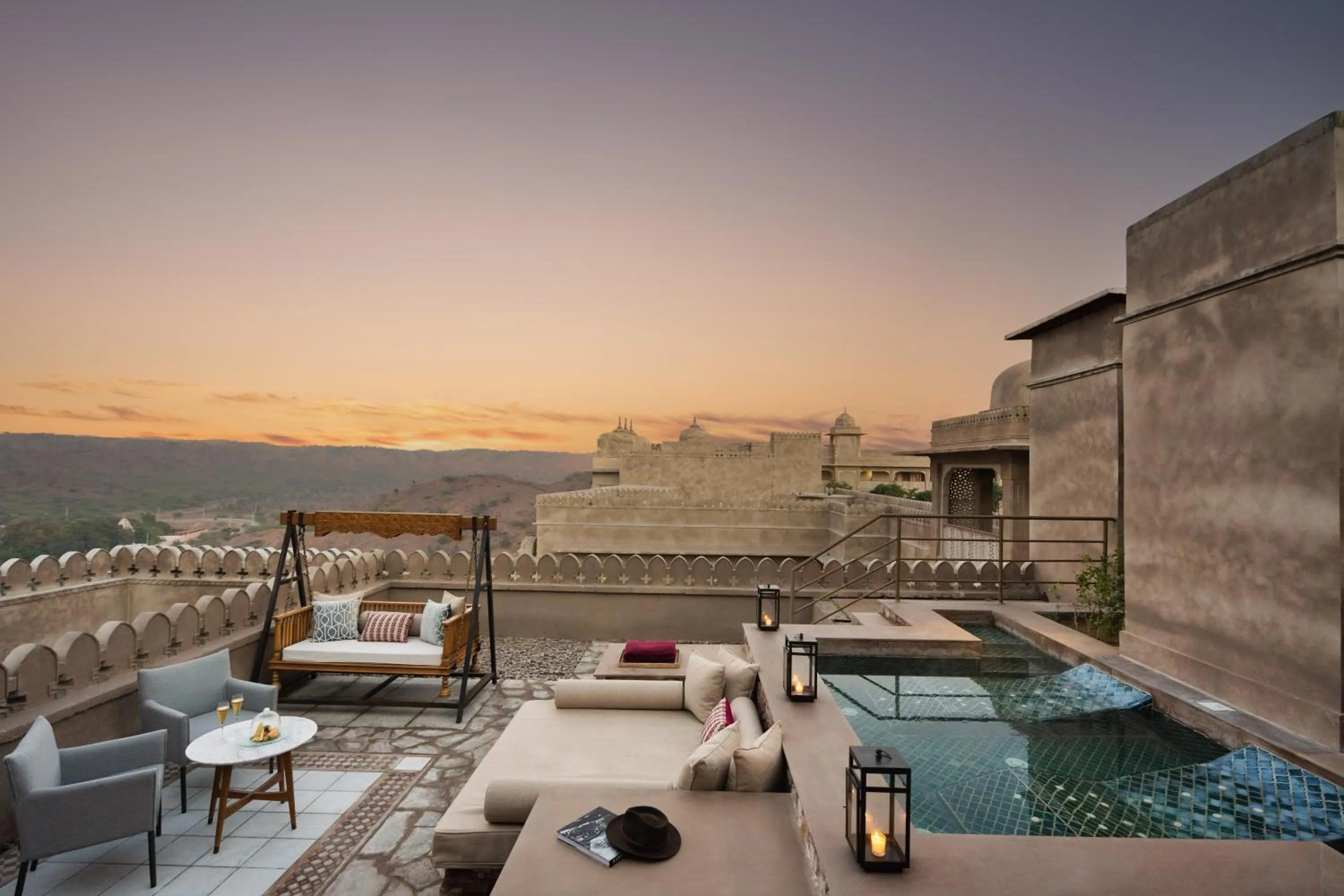 Hot Tub in Six Senses Fort Barwara Sawai Madhopur