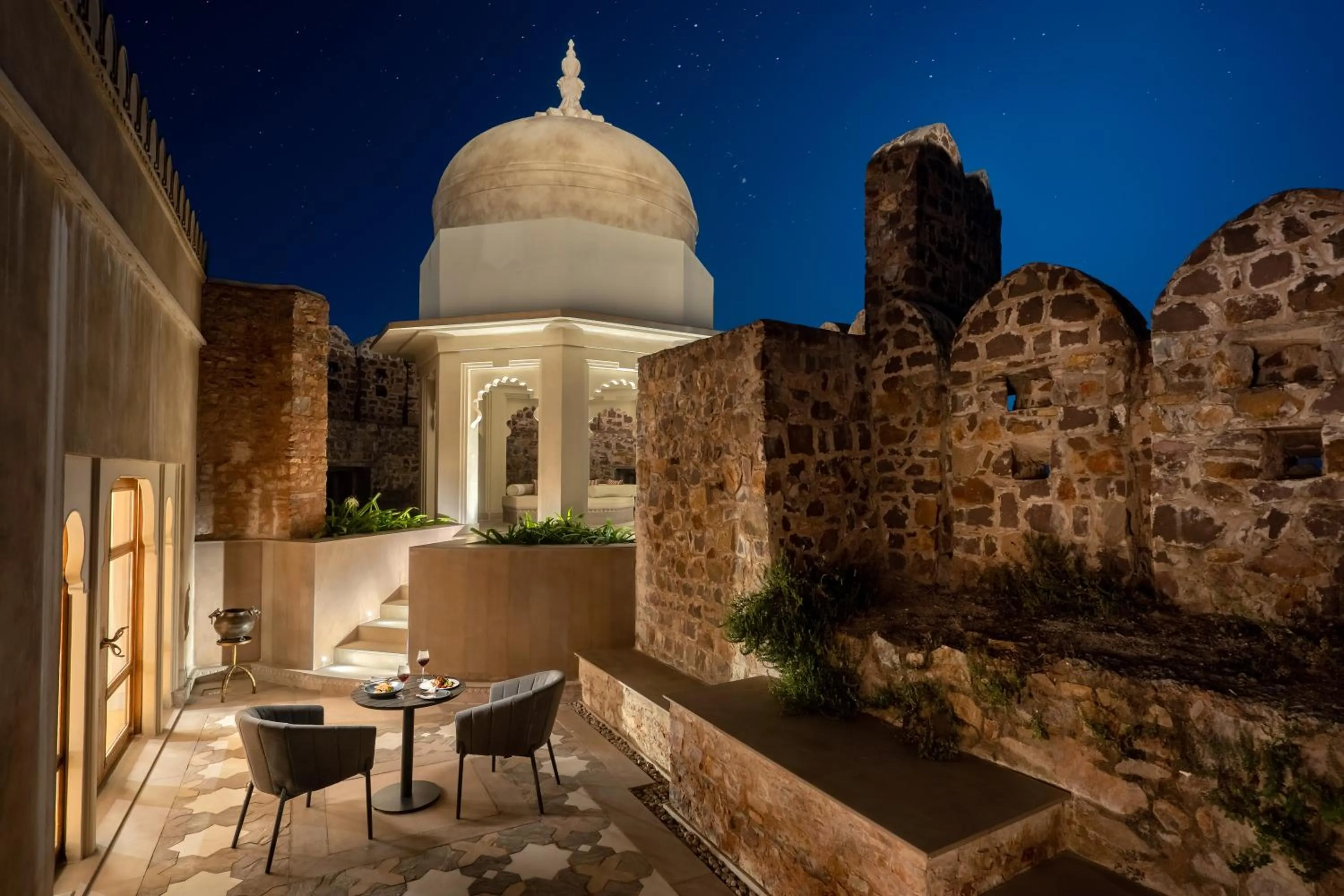 Balcony/Terrace in Six Senses Fort Barwara Sawai Madhopur