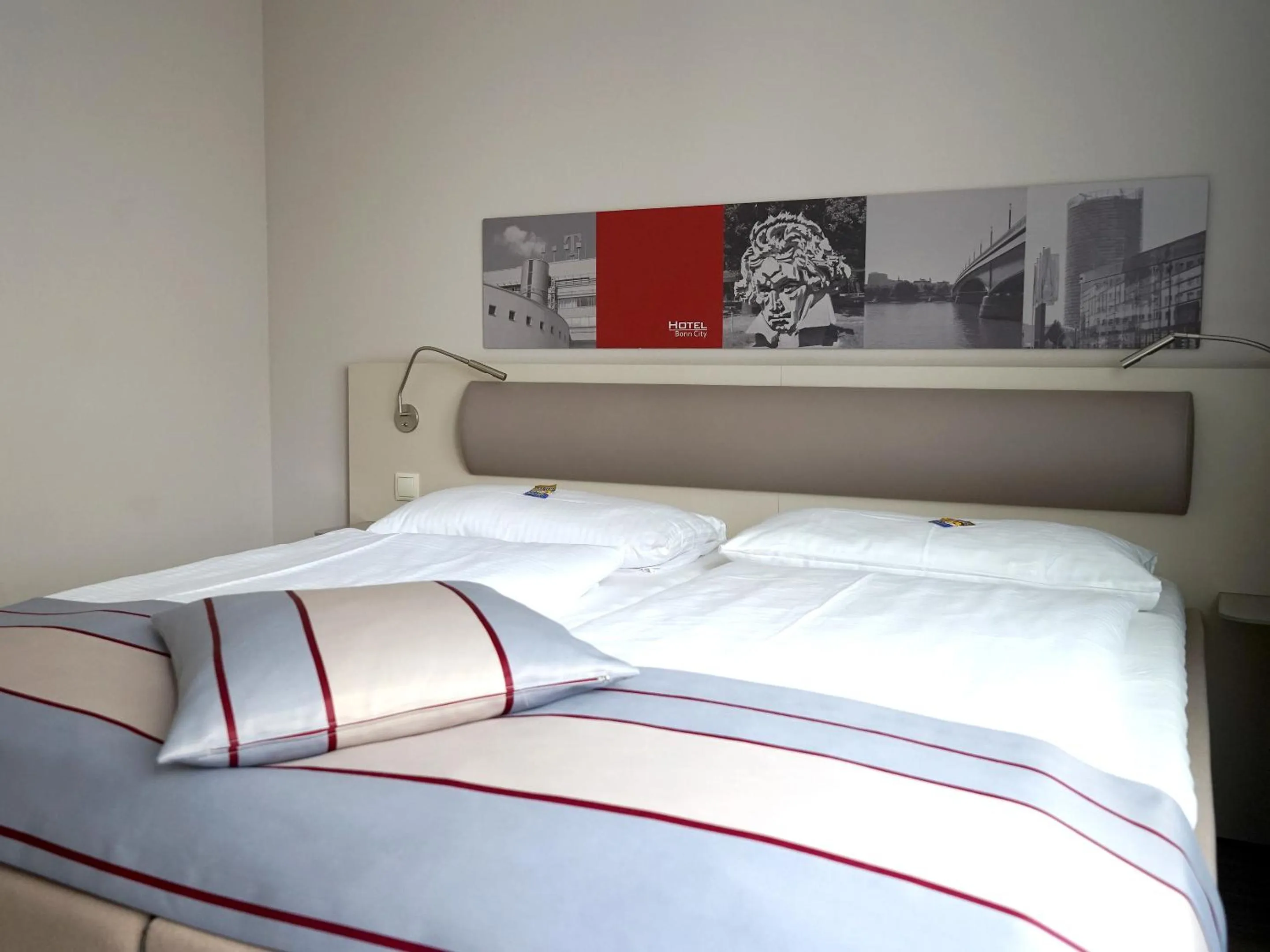 Decorative detail, Bed in Hotel Bonn City
