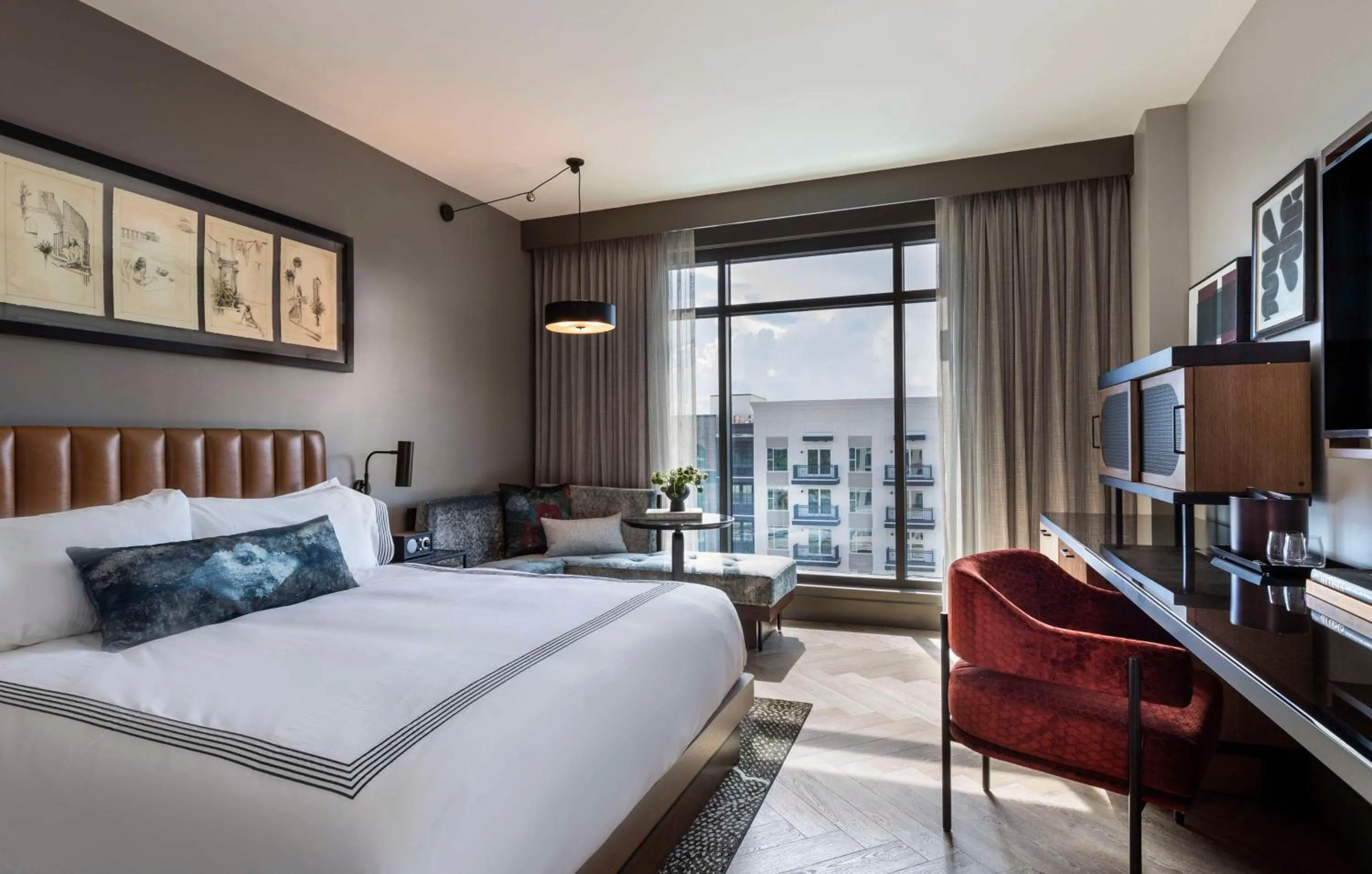 Bedroom, Bed in Thompson Savannah, by Hyatt