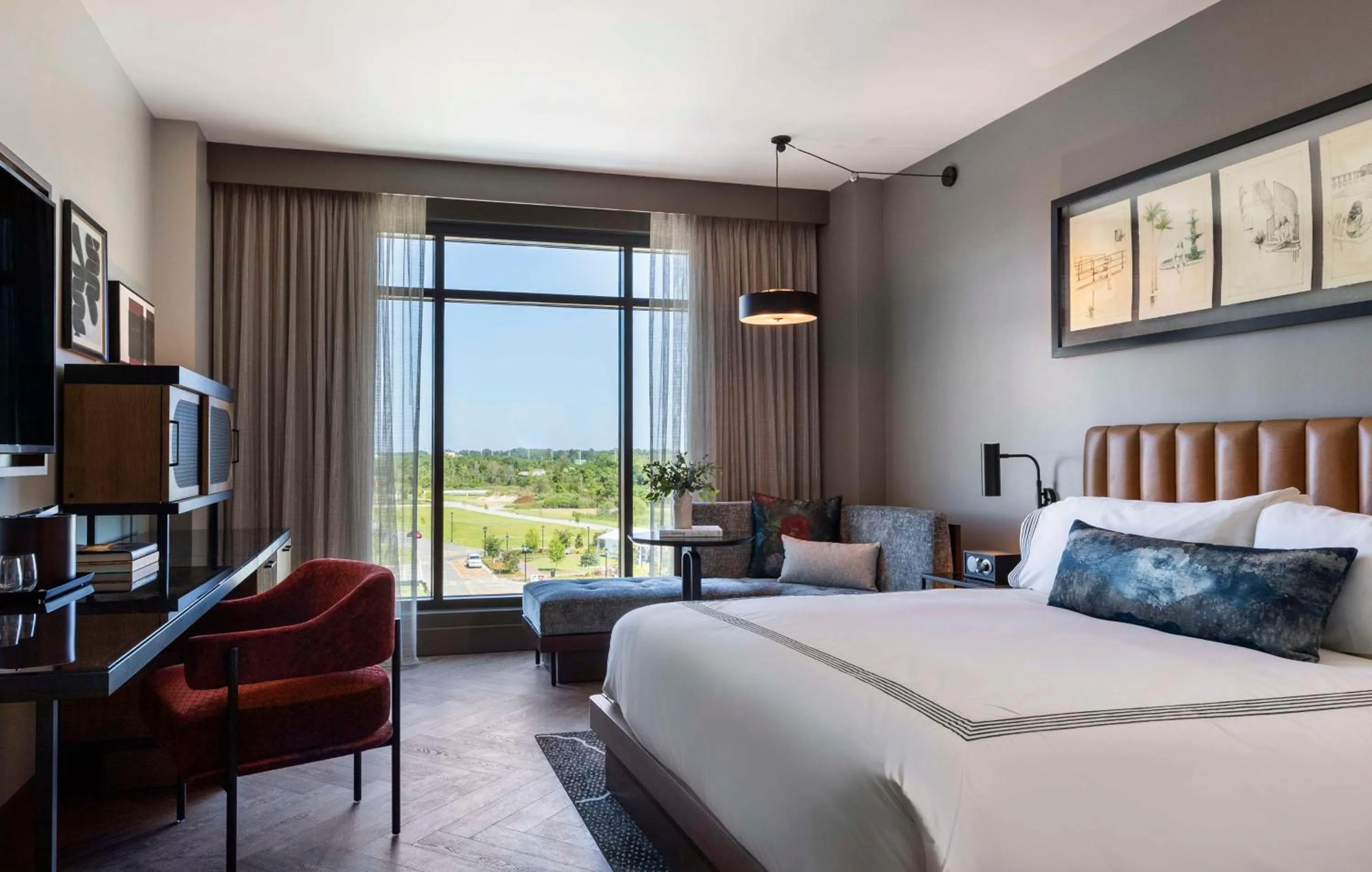 Bedroom, Bed in Thompson Savannah, by Hyatt