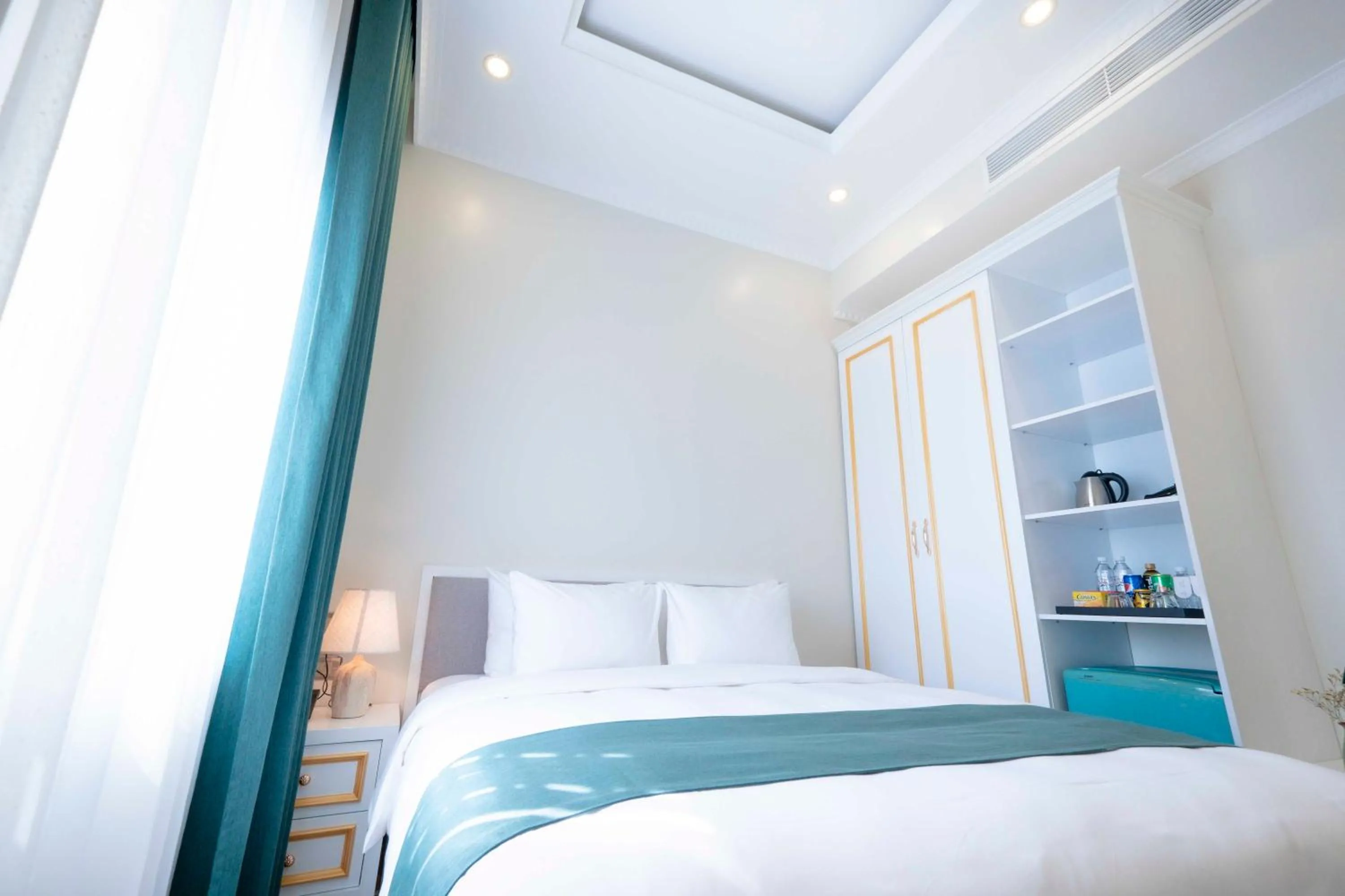 Bed in Minh Long Hotel