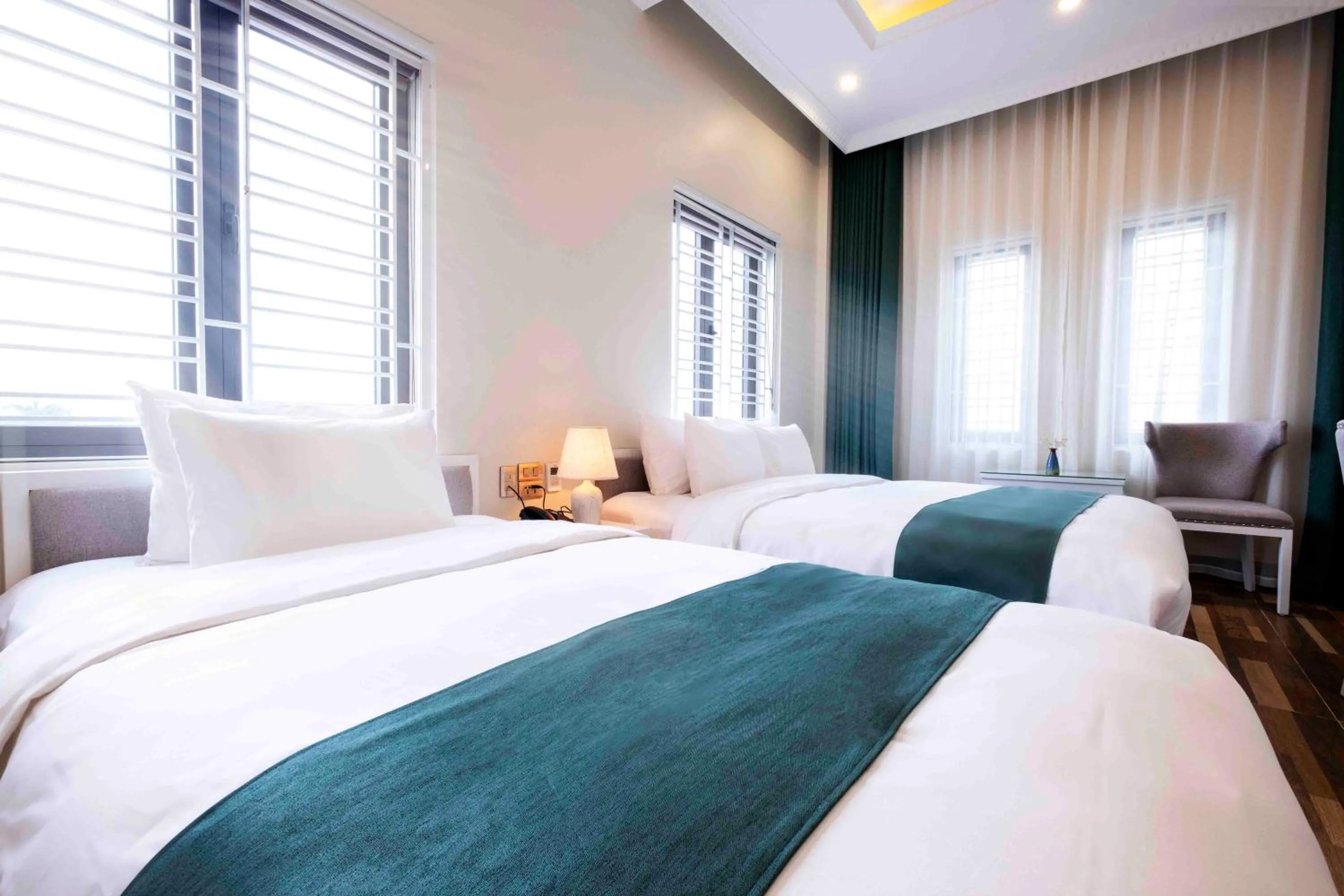 Bed in Minh Long Hotel