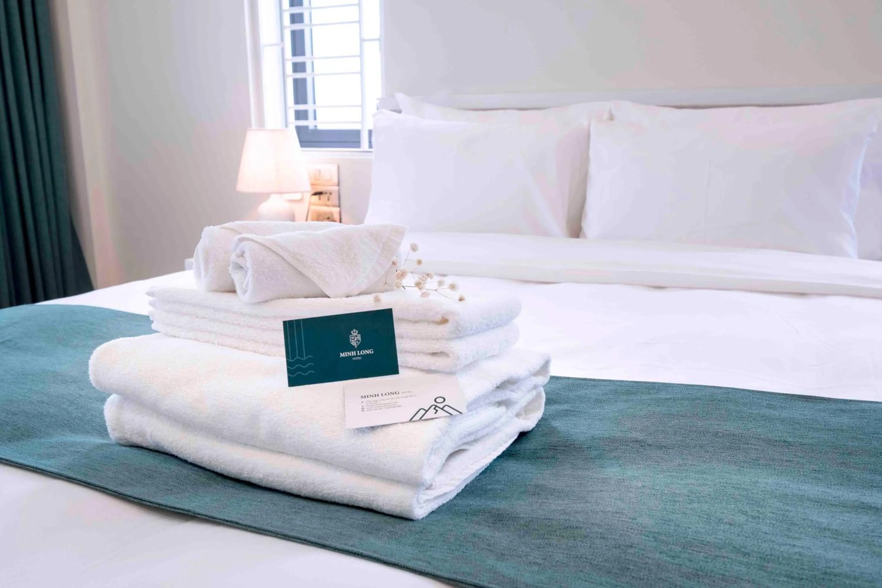 Bed in Minh Long Hotel