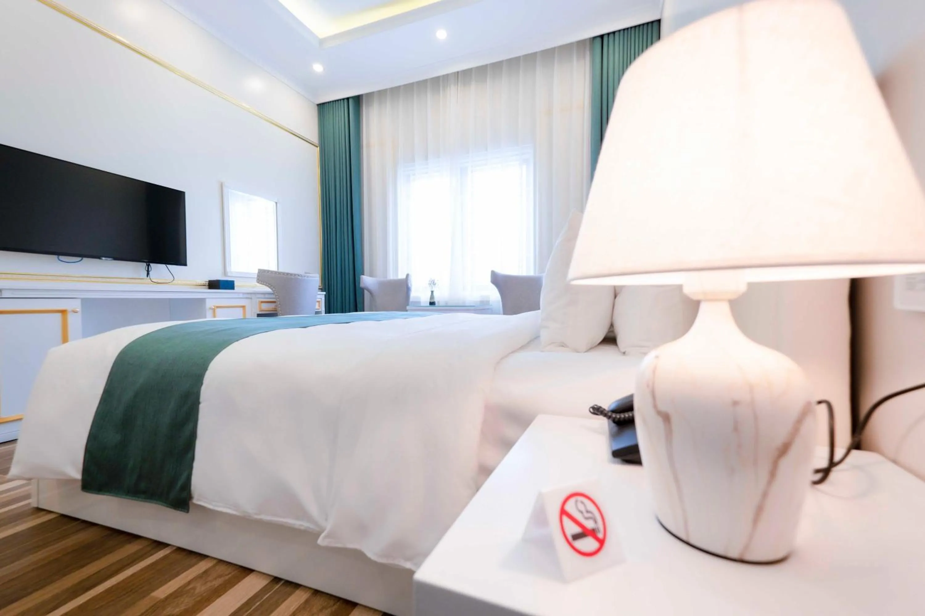 Bed in Minh Long Hotel