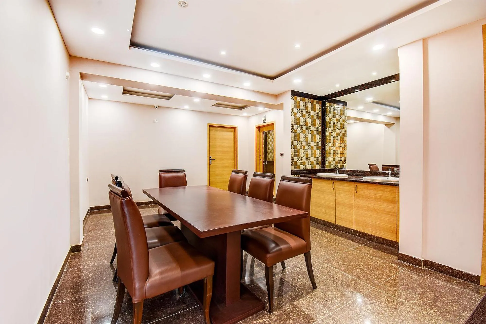 Dining area in FabHotel S Comfort Inn - Indiranagar