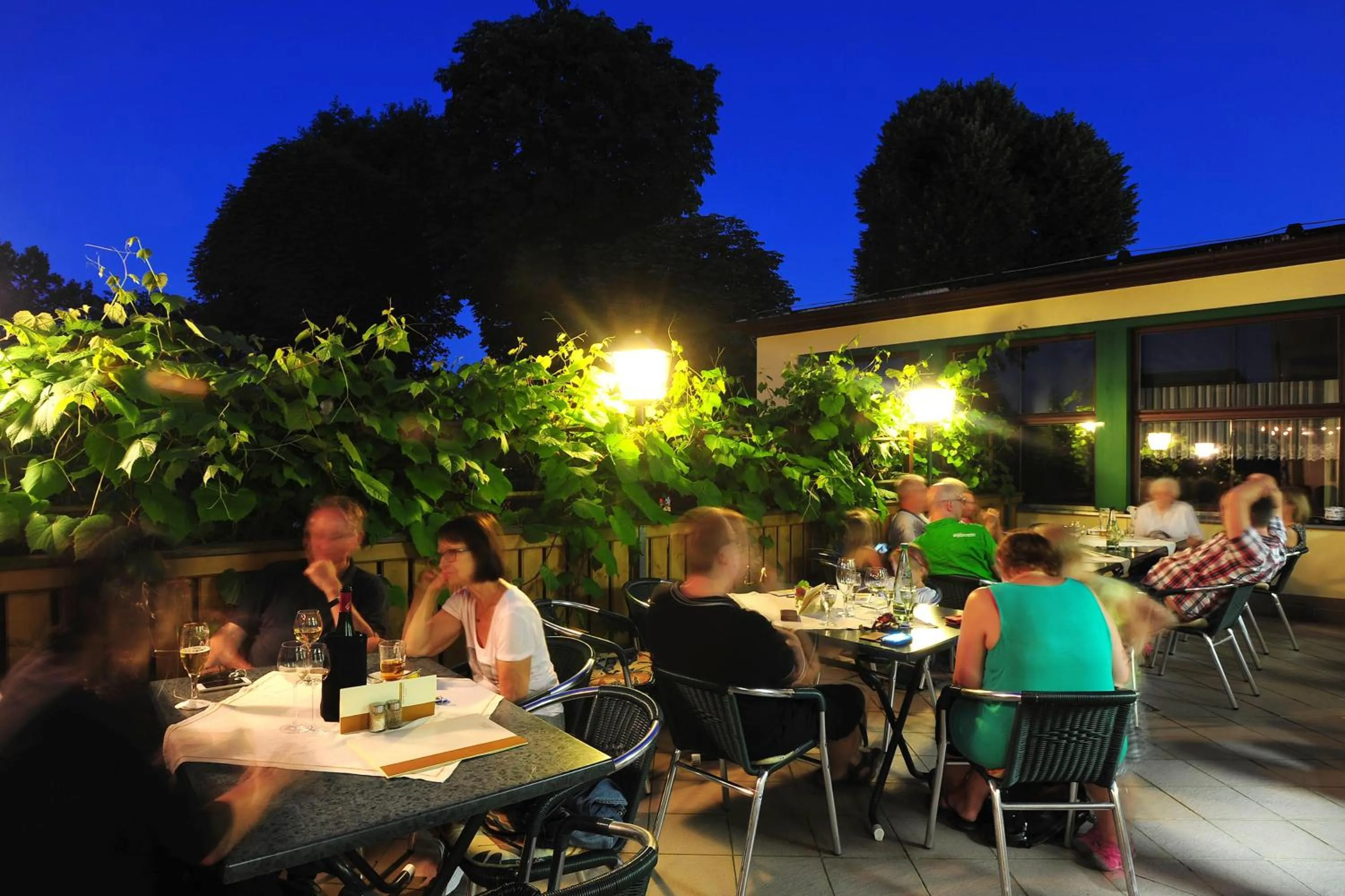 Patio in Landhotel Plauen - Gasthof Zwoschwitz