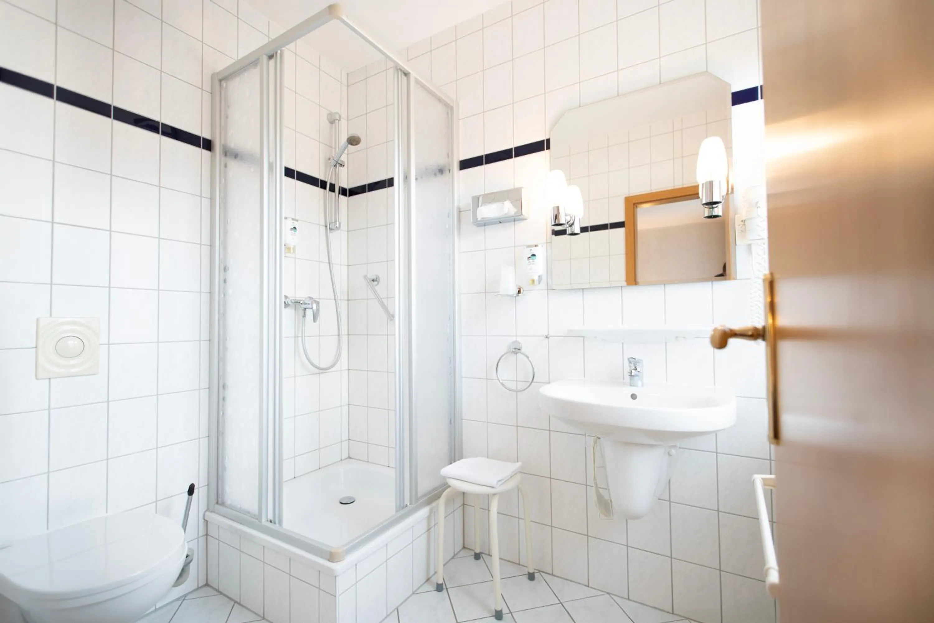 Bathroom in Landhotel Plauen - Gasthof Zwoschwitz