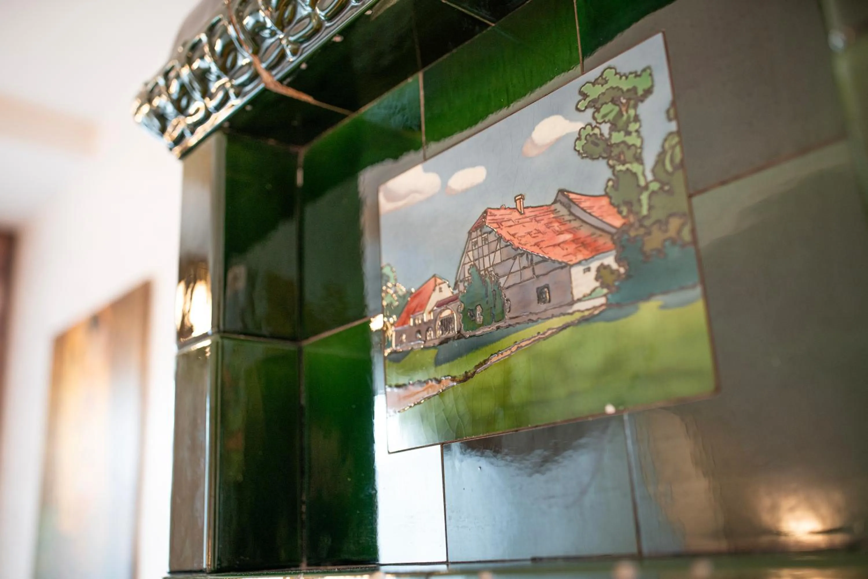 fireplace in Landhotel Plauen - Gasthof Zwoschwitz