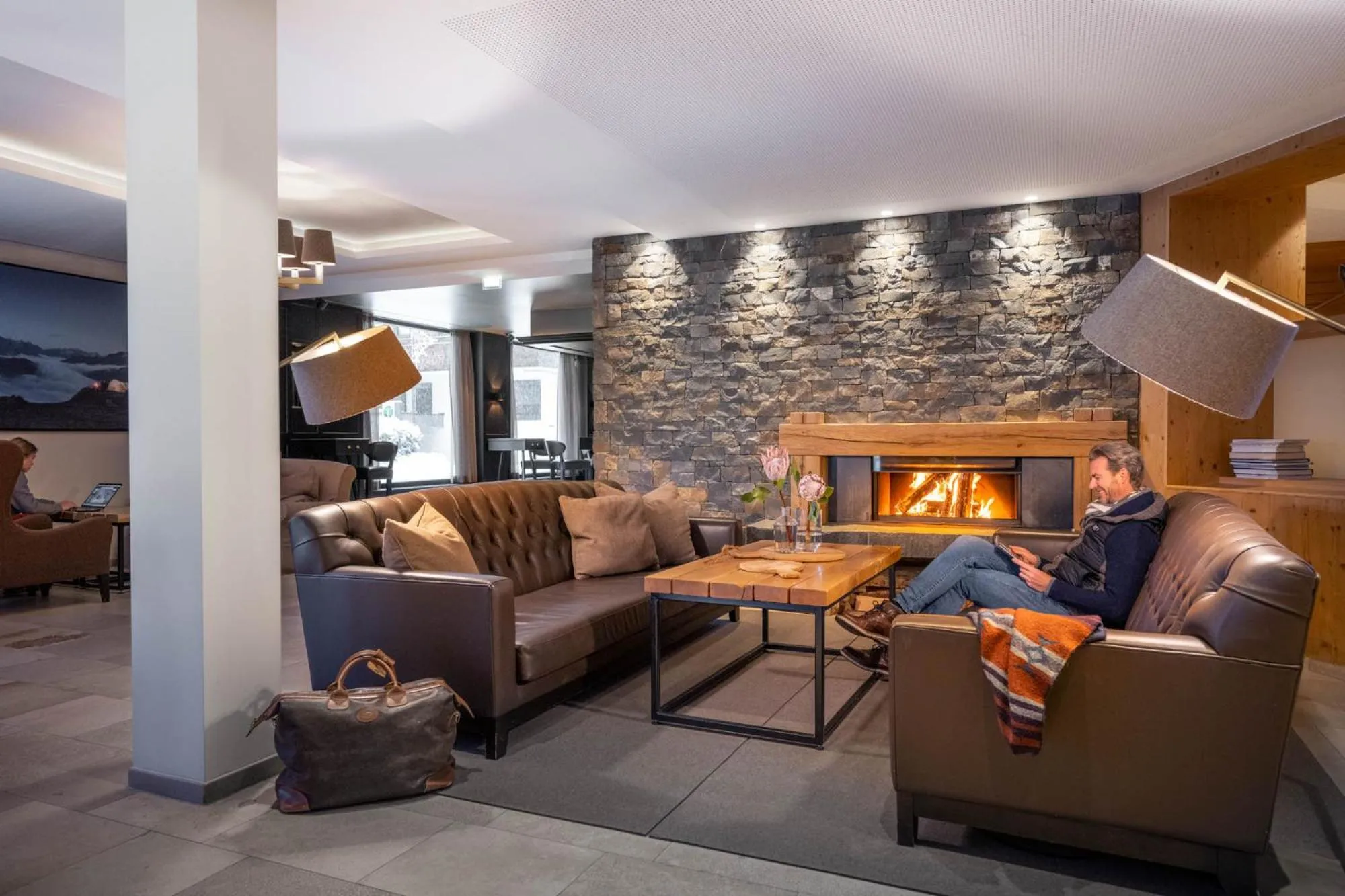 Lobby or reception in Sporthotel Silvretta Montafon