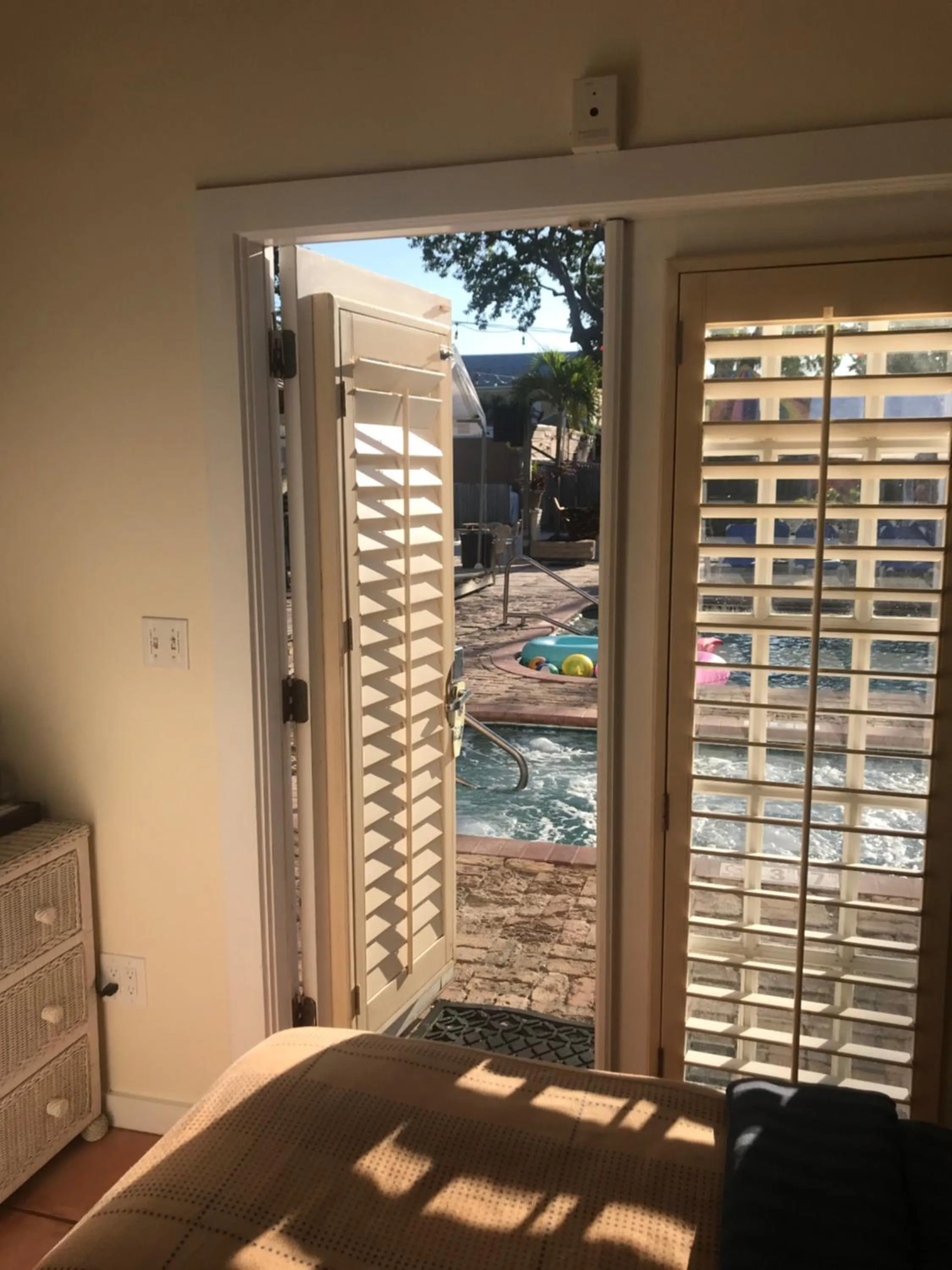 Pool view in New Orleans House - Gay Male Adult Guesthouse