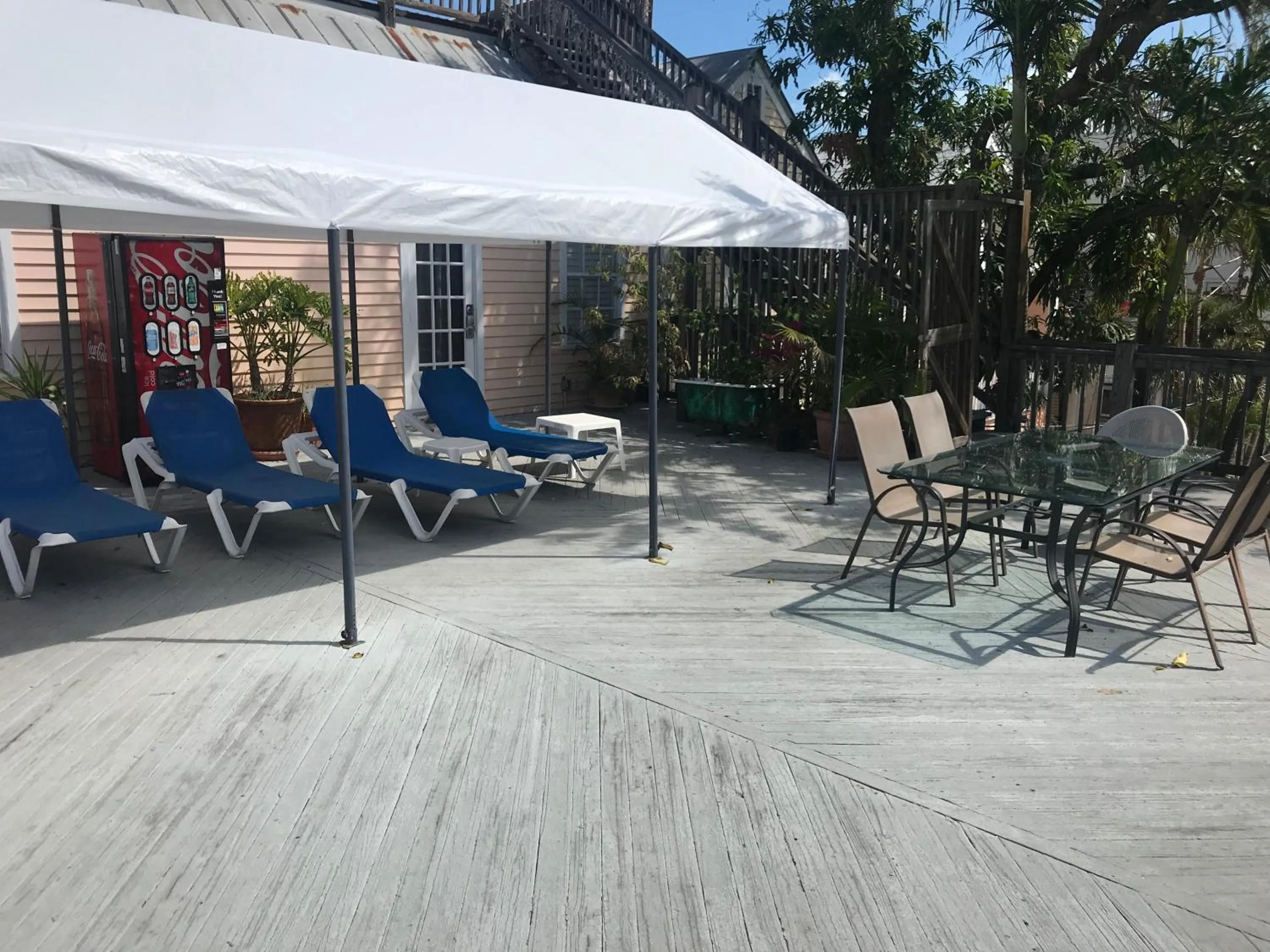 Patio in New Orleans House - Gay Male Adult Guesthouse