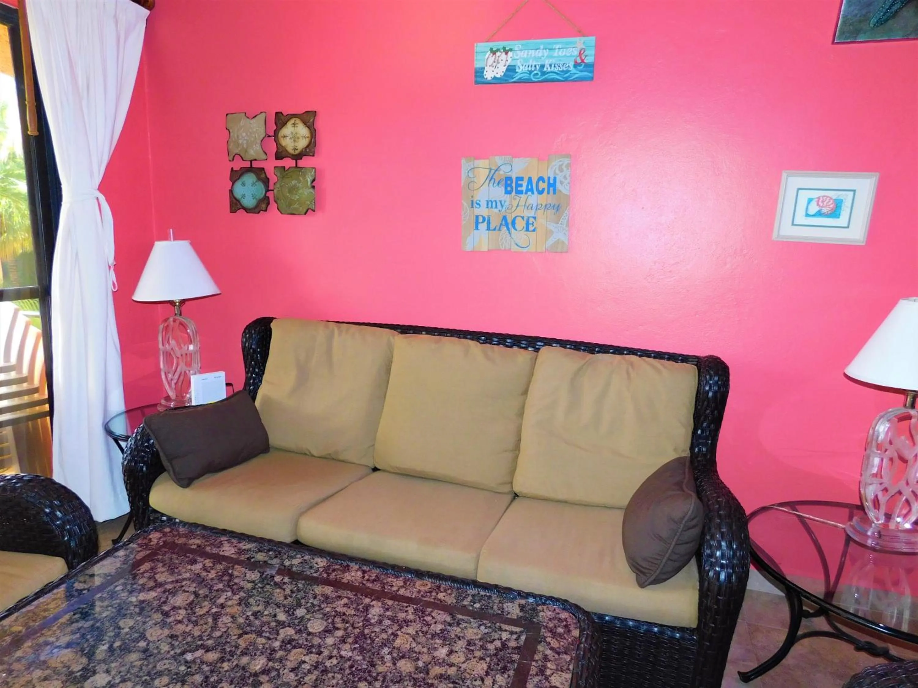 Living room in Nautibeach Beach Front Condos in North Beach