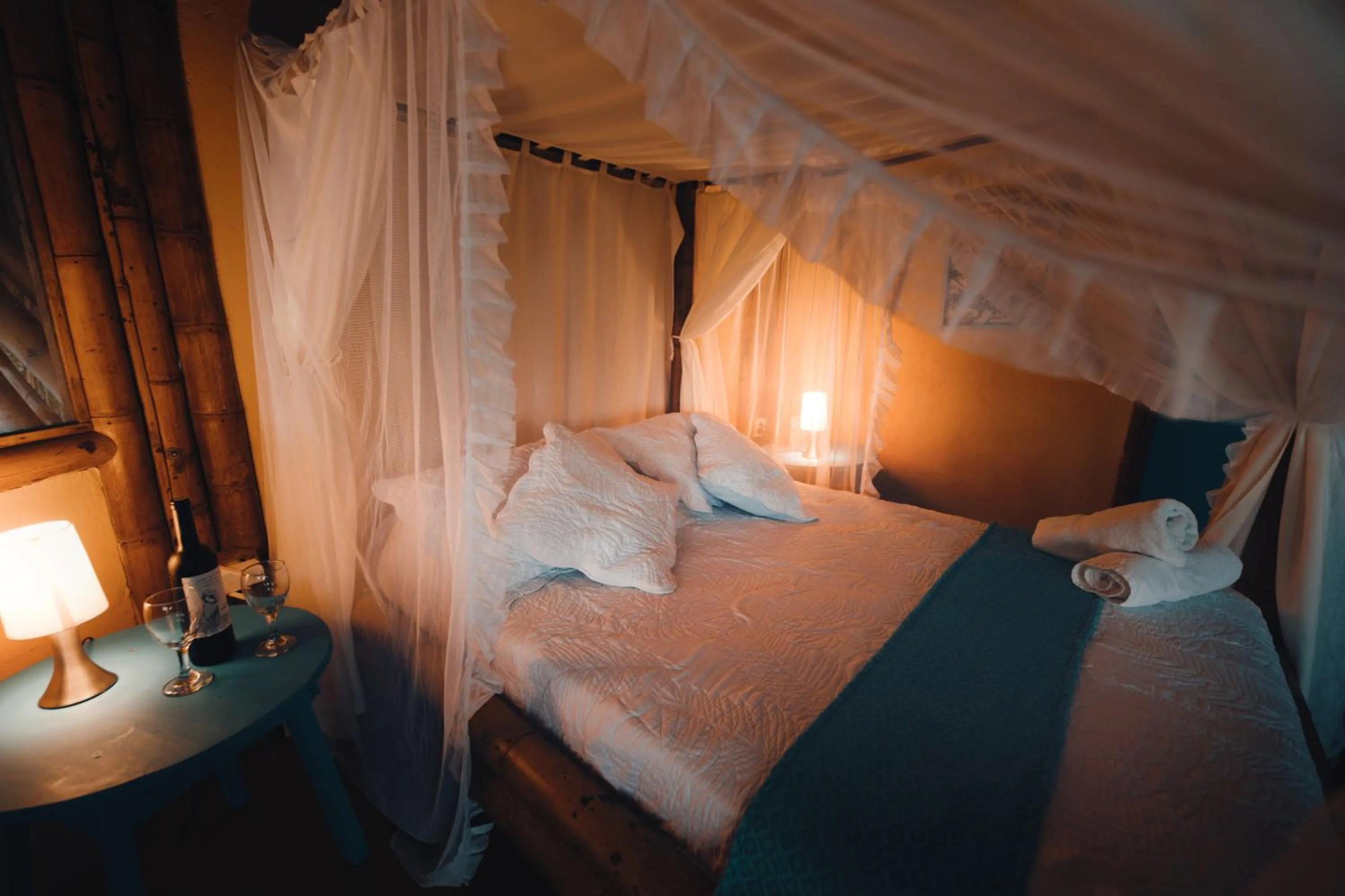 Bed in Minca Ecohabs Hotel