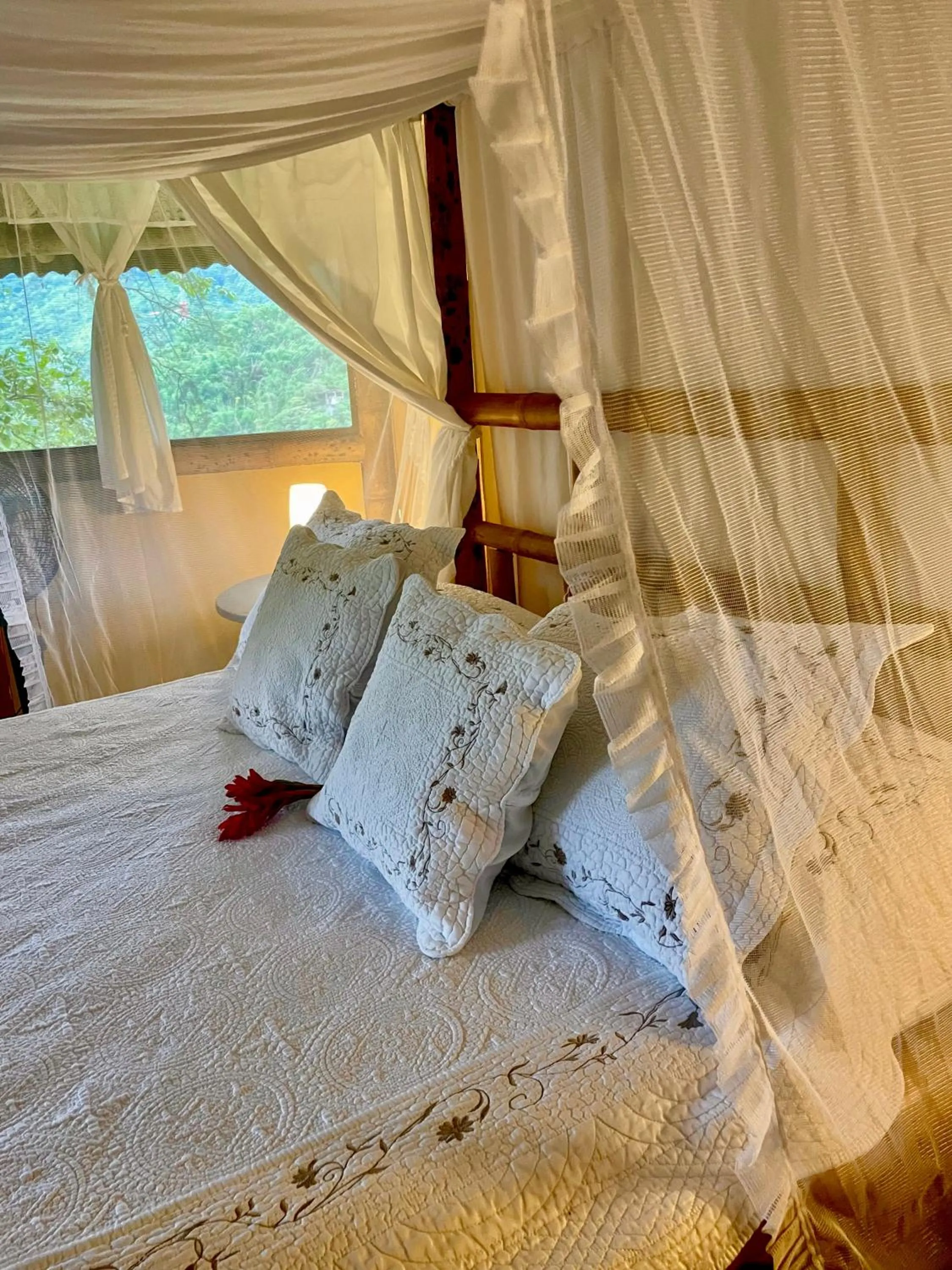 Bed in Minca Ecohabs Hotel