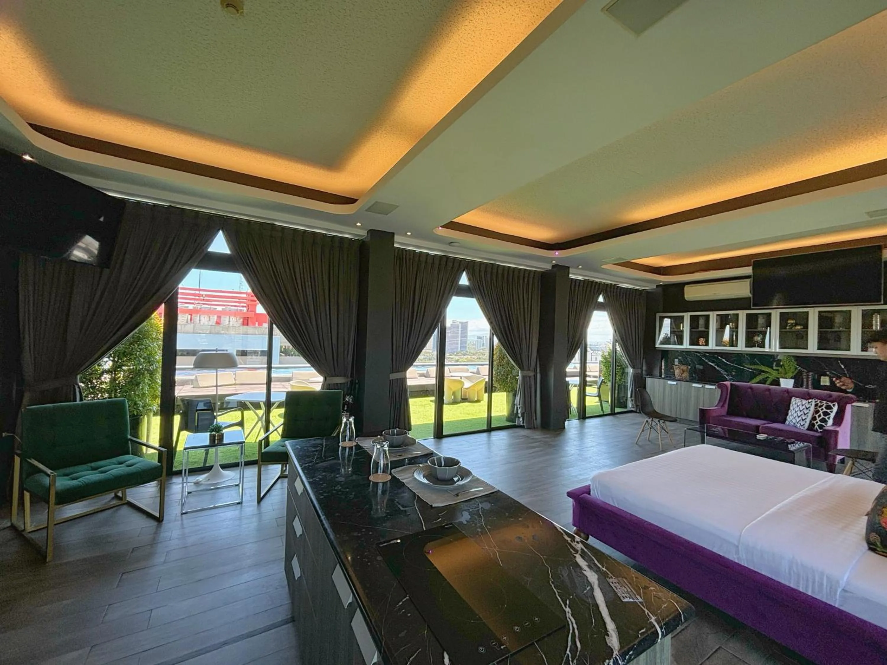 View (from property/room), Bed in Azumi Boutique Hotel