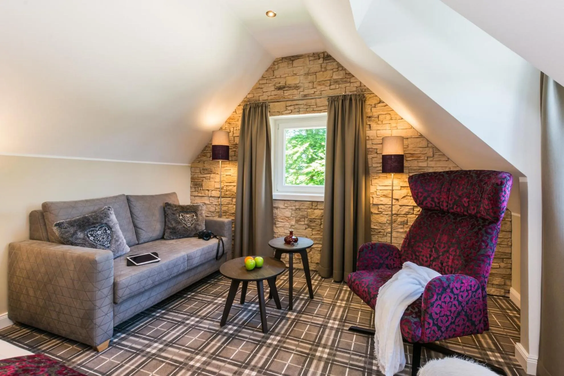 Seating area in Lohmann's Romantik Hotel Gravenberg