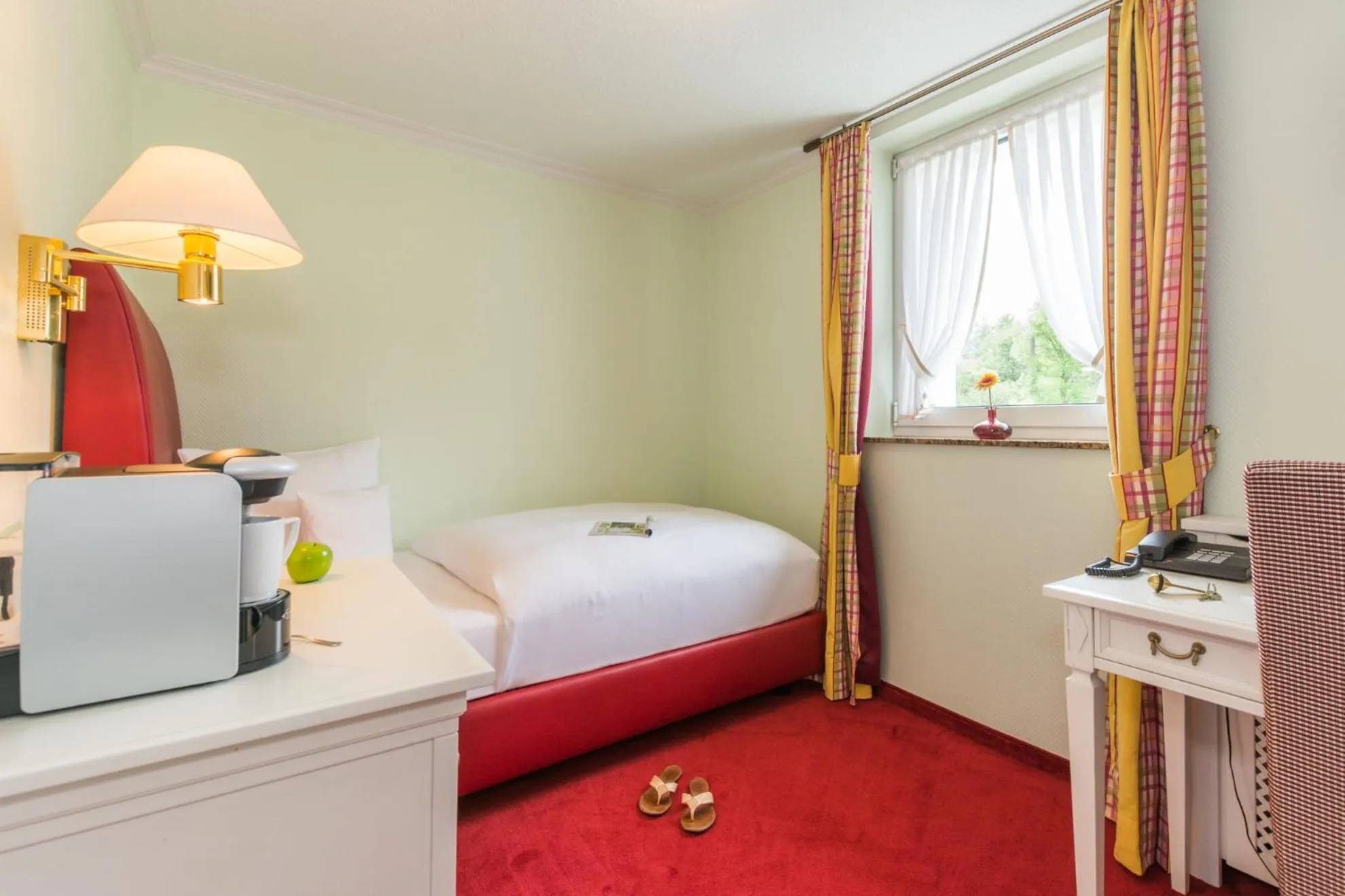 Bed in Lohmann's Romantik Hotel Gravenberg