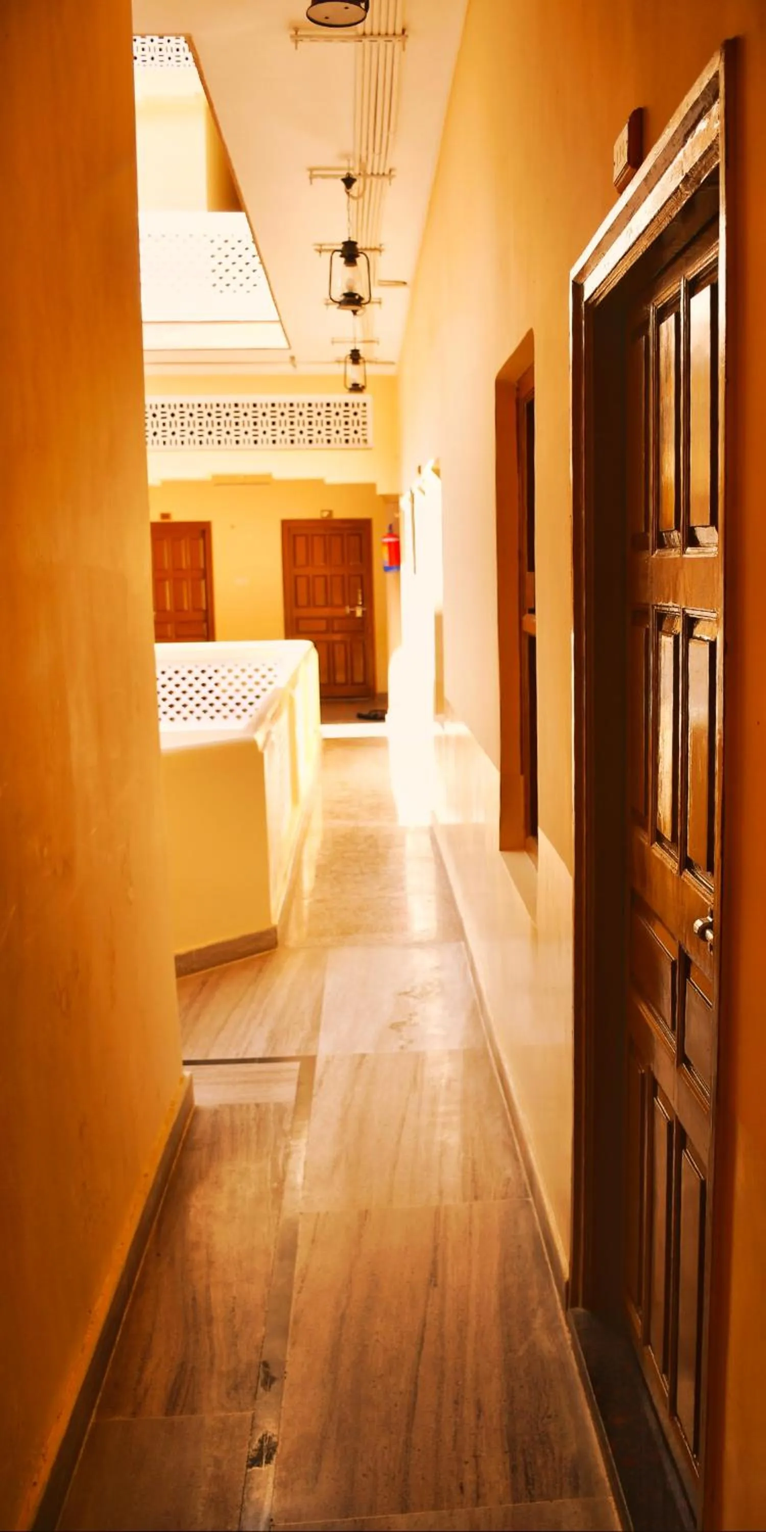 Bed in Gobind Bhawan Heritage Hotel