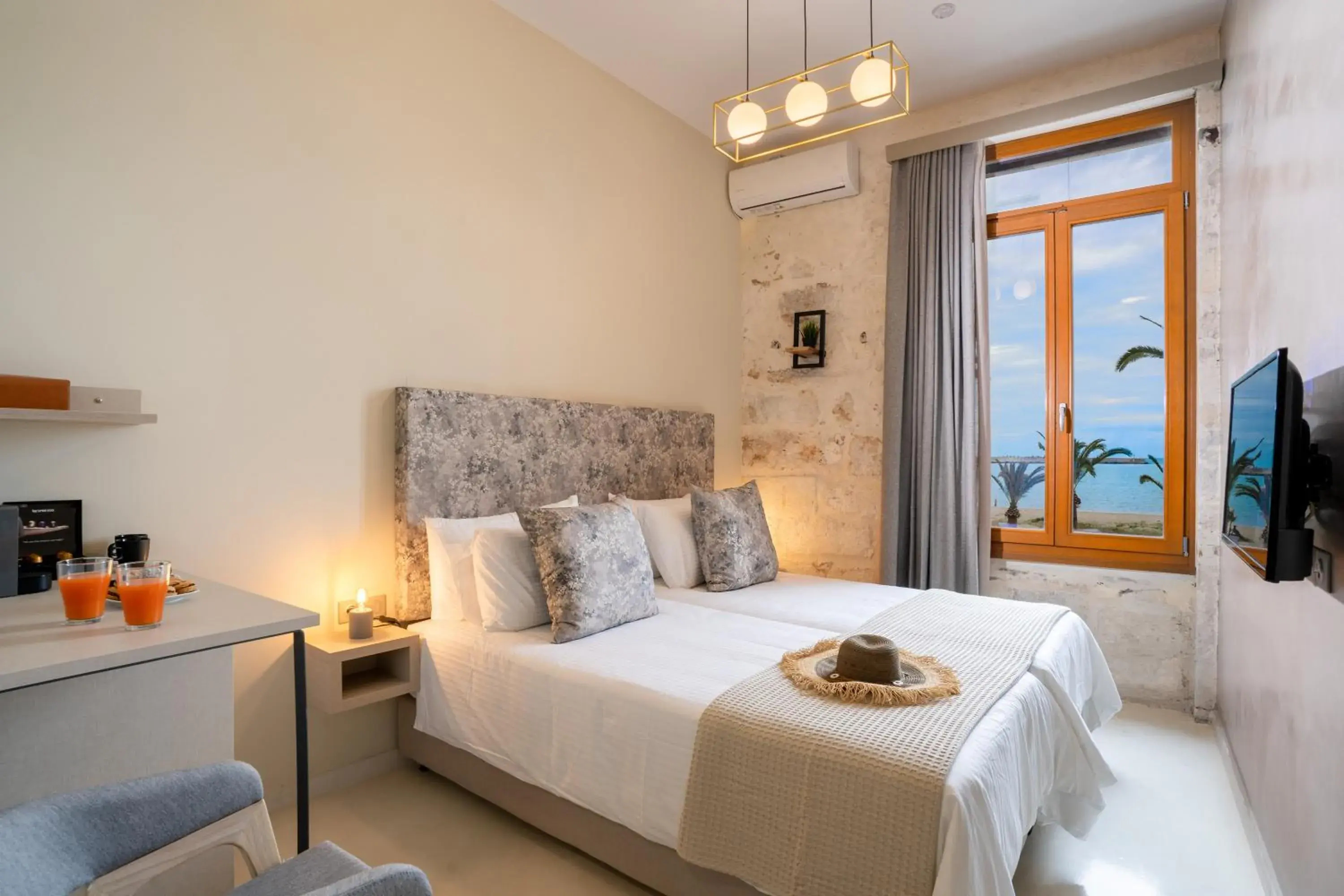 Deluxe Double or Twin Room with Sea View in Mitos-Suites Deluxe Double or Twin Room with Sea View in Mitos-Suites