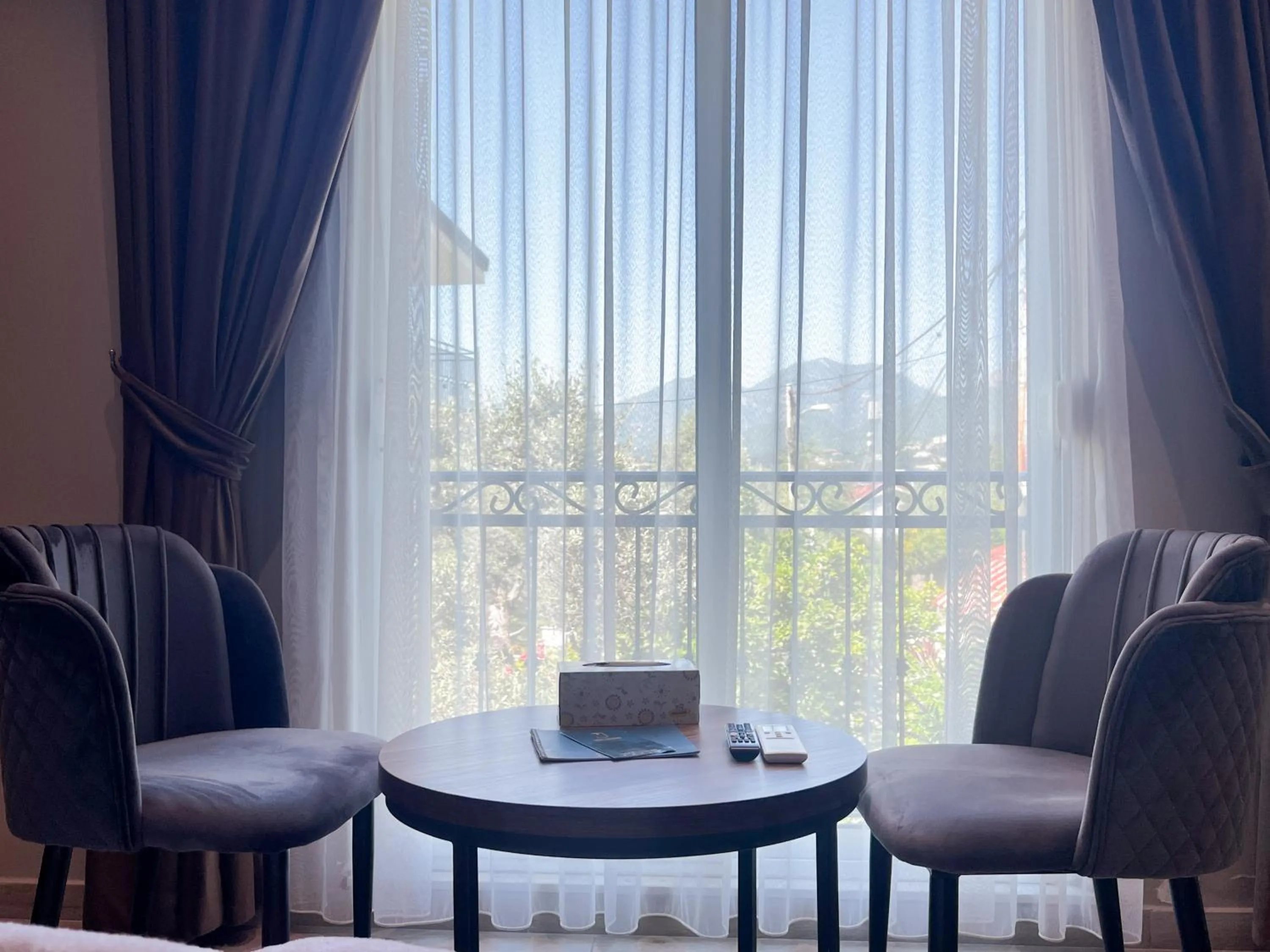 Seating area in Jata Hotel