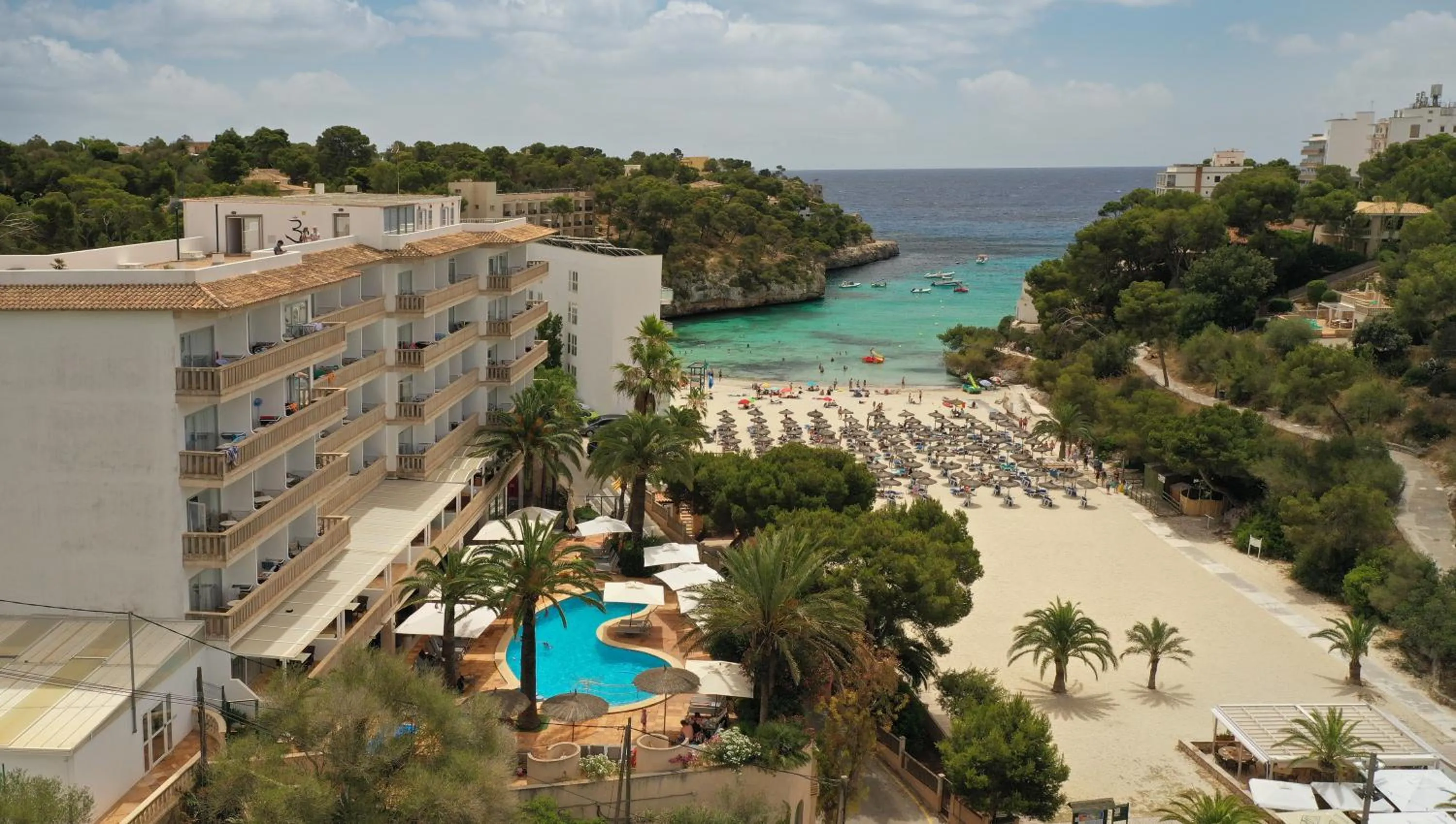 Bird's eye view in Hotel Apartamentos Cala Santanyi