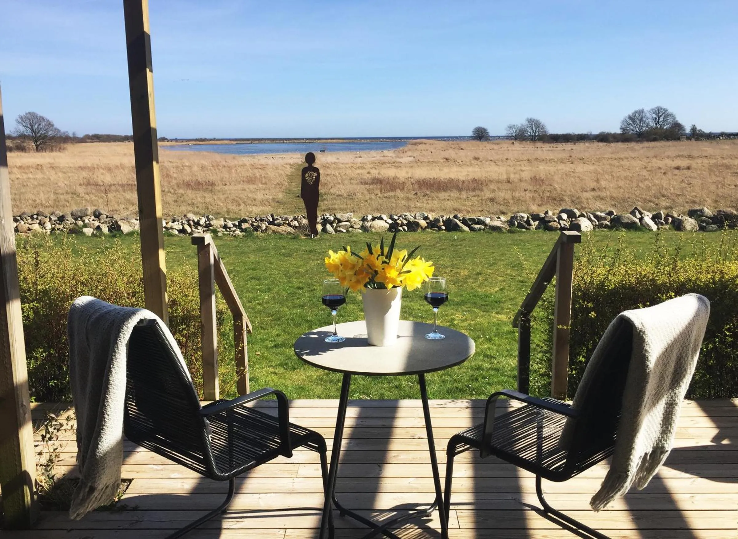 Patio in Bodelssons by the Sea