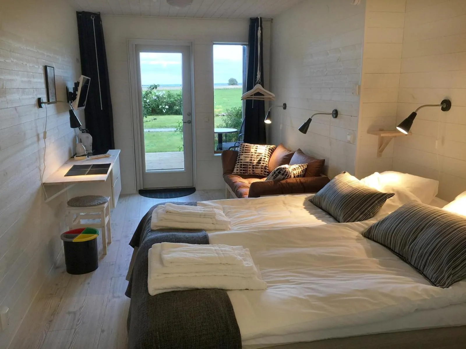 Bed in Bodelssons by the Sea