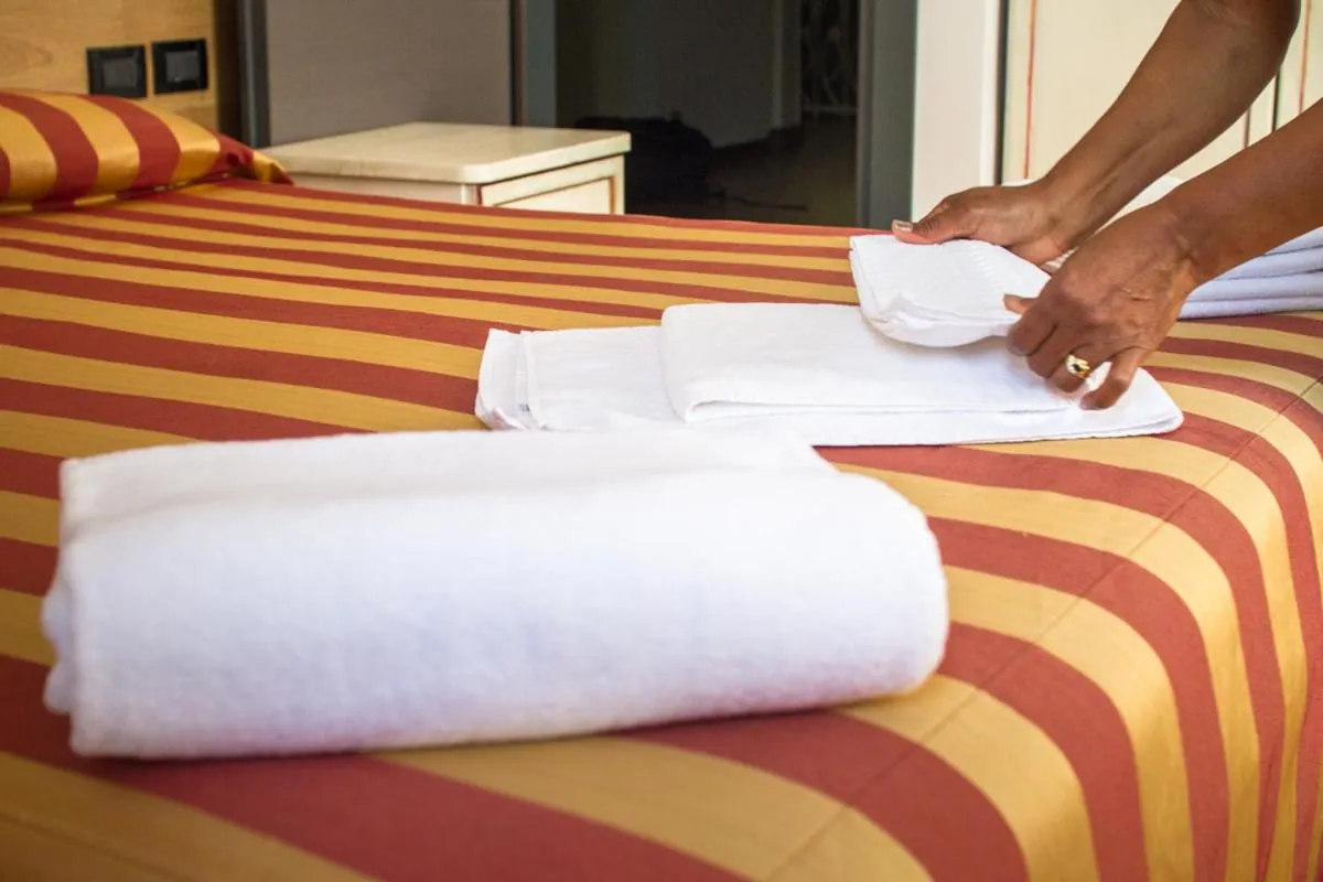 Bed in Hotel Marinella