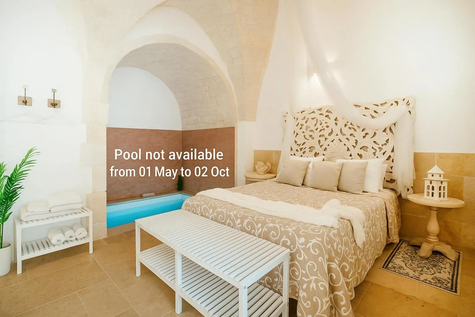 Bed in Maison Blanc Ostuni