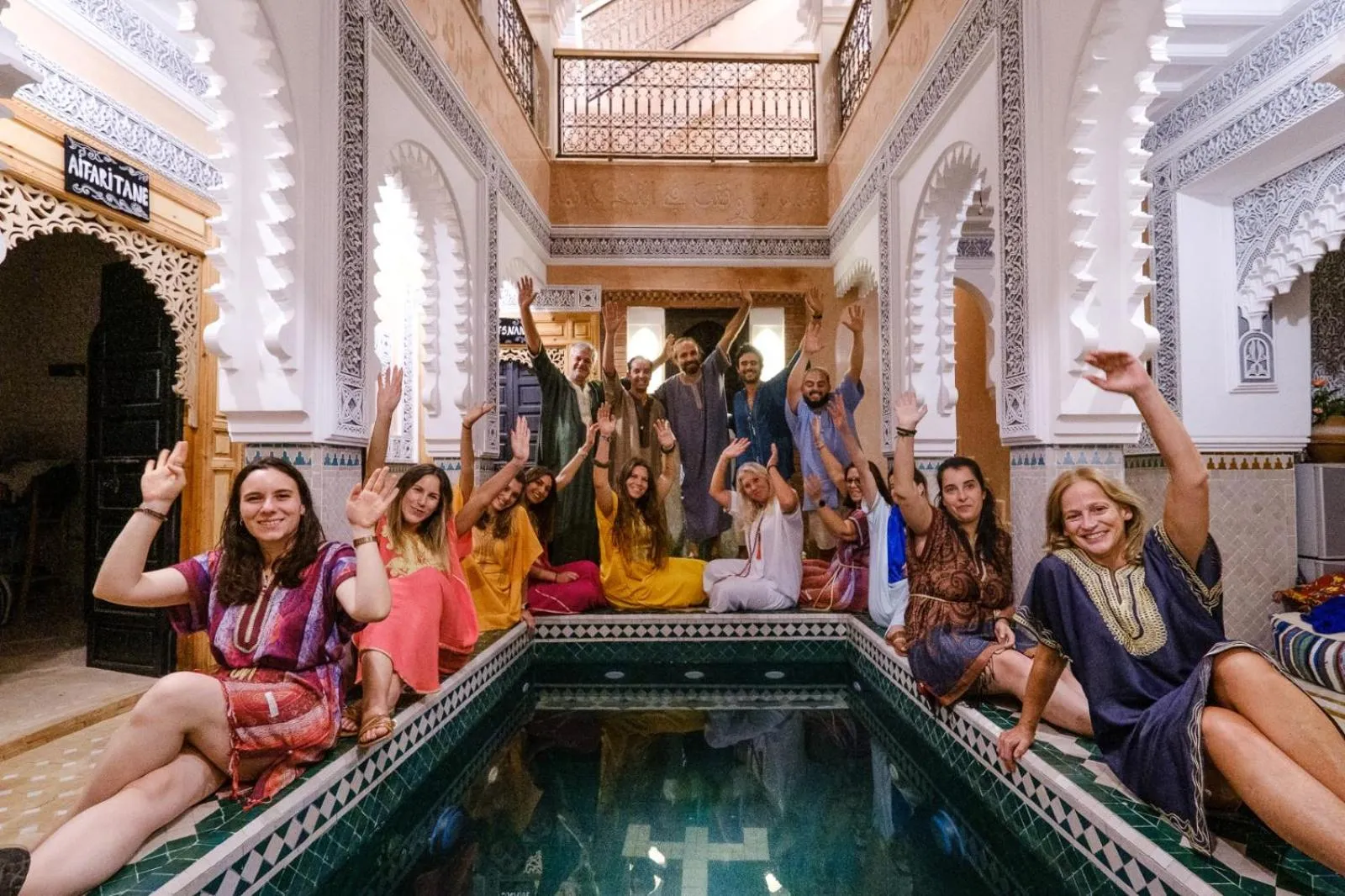 Pool view in Riad Minami