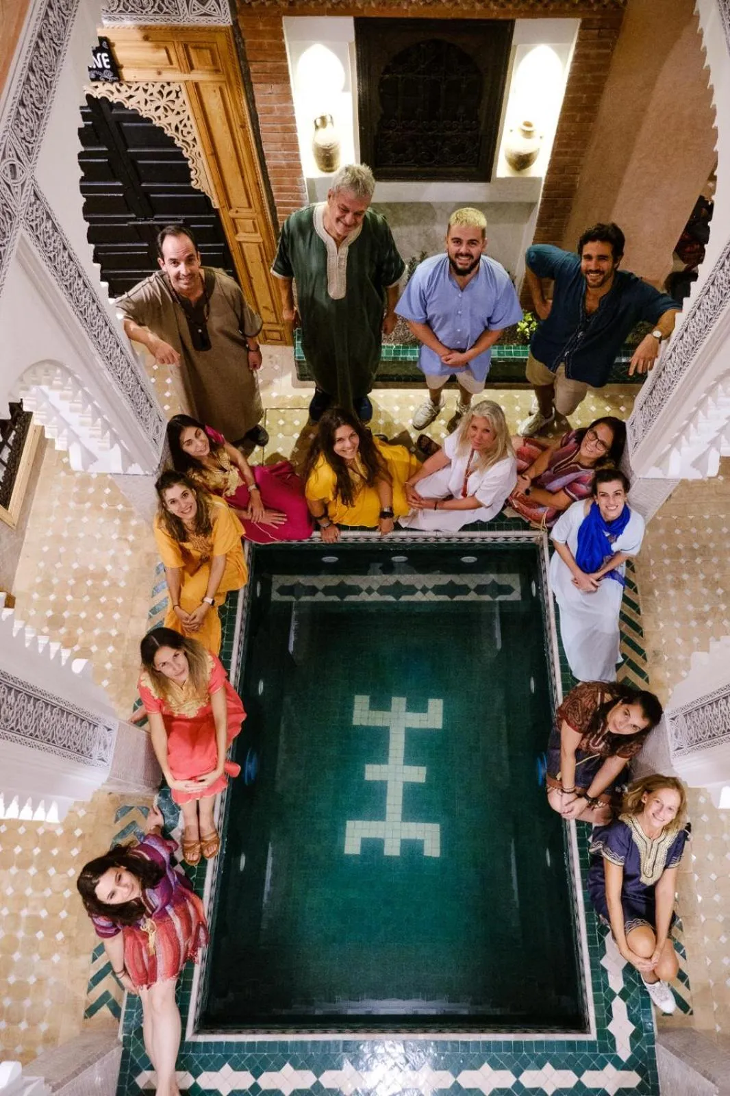 group of guests in Riad Minami