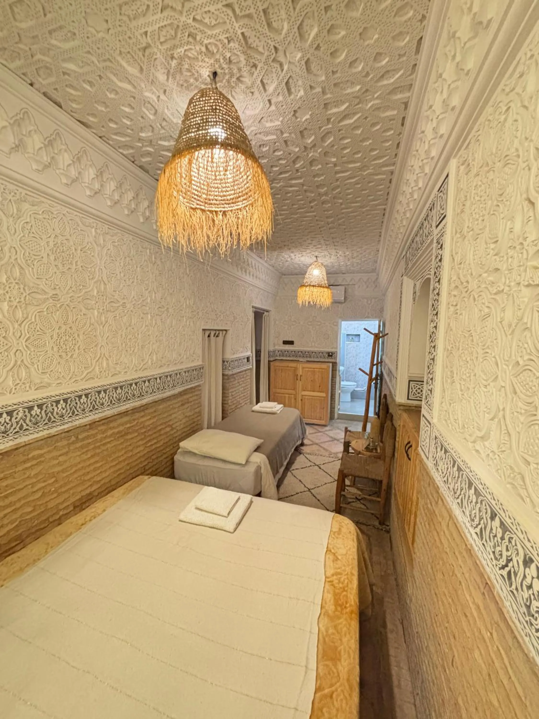 Property building, Bed in Riad Minami