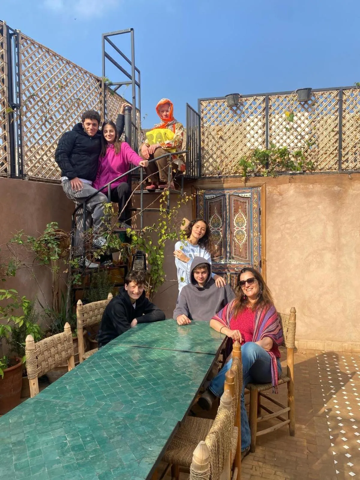 group of guests in Riad Minami