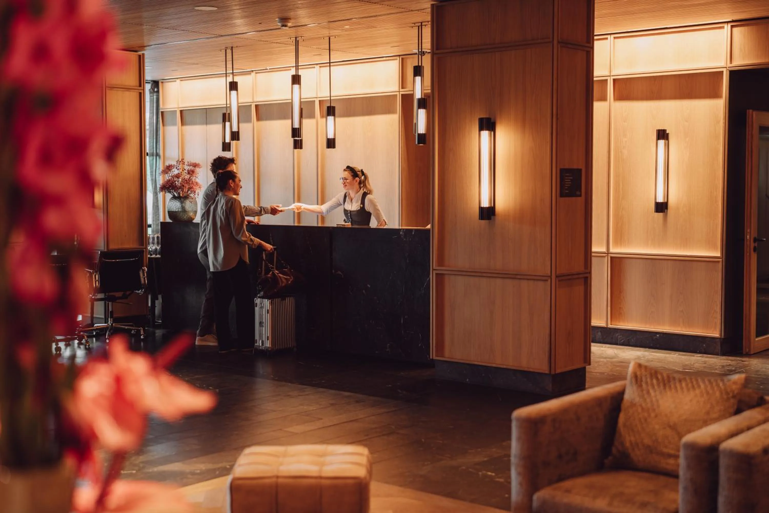 Lobby or reception in Parkhotel Egerner Höfe