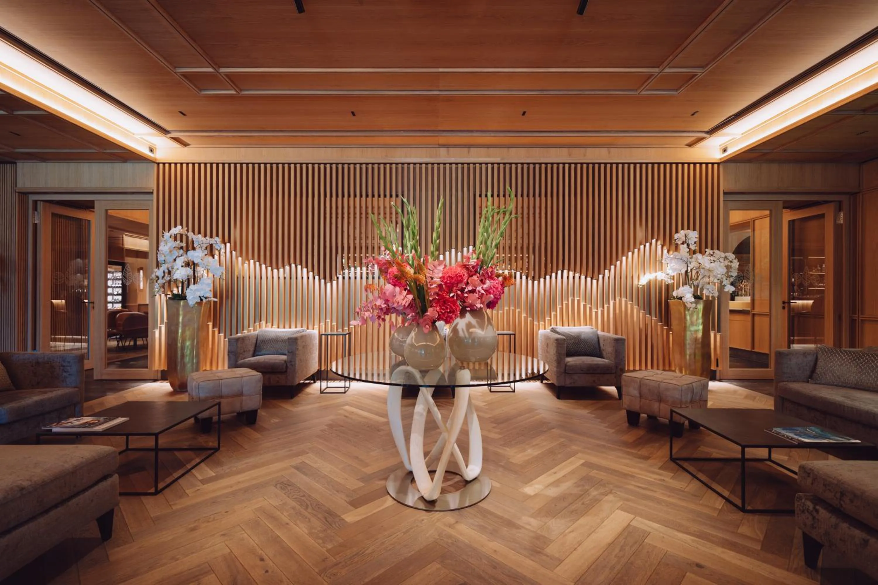 Lobby or reception in Parkhotel Egerner Höfe