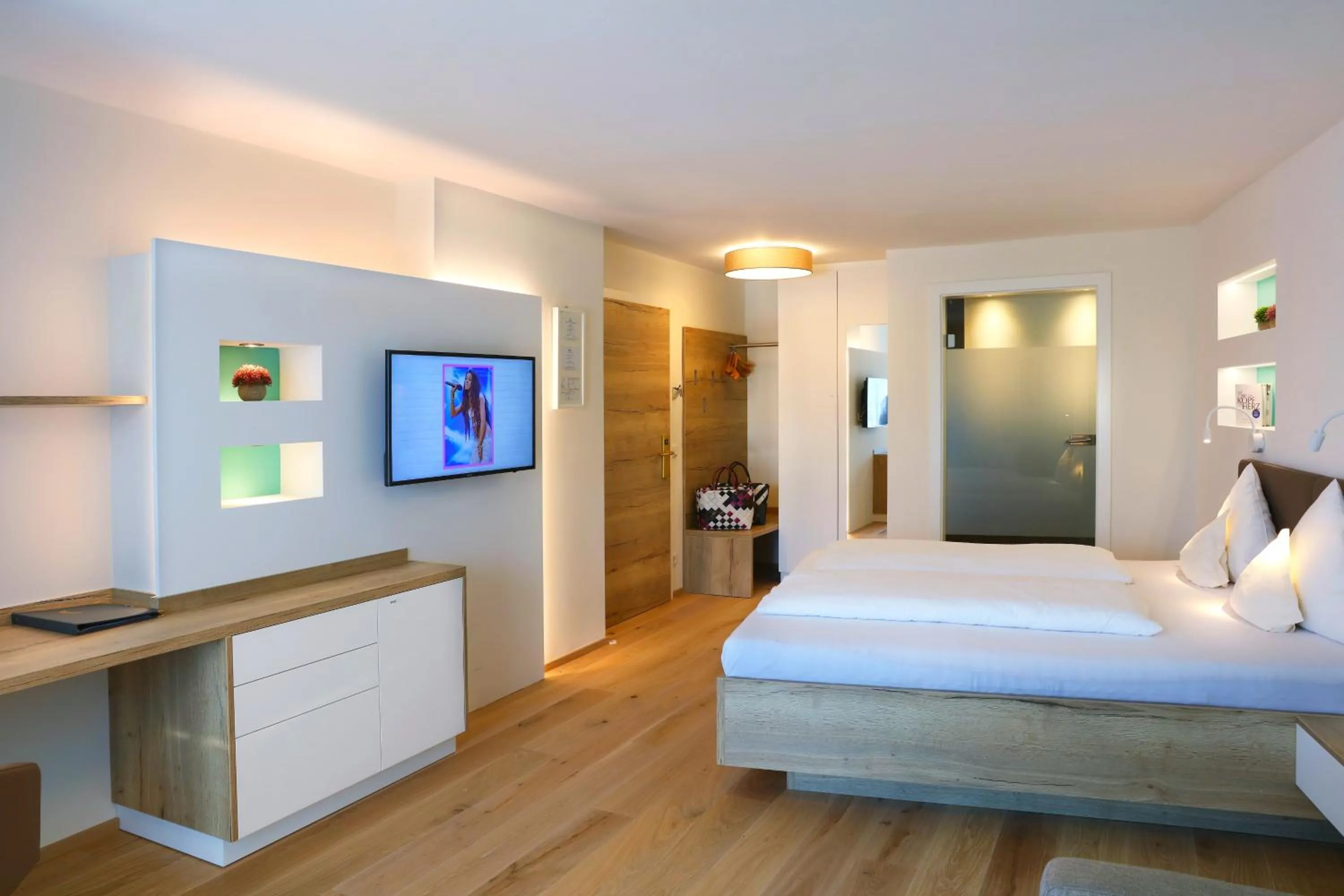 Bed in Hotel Himmelreich