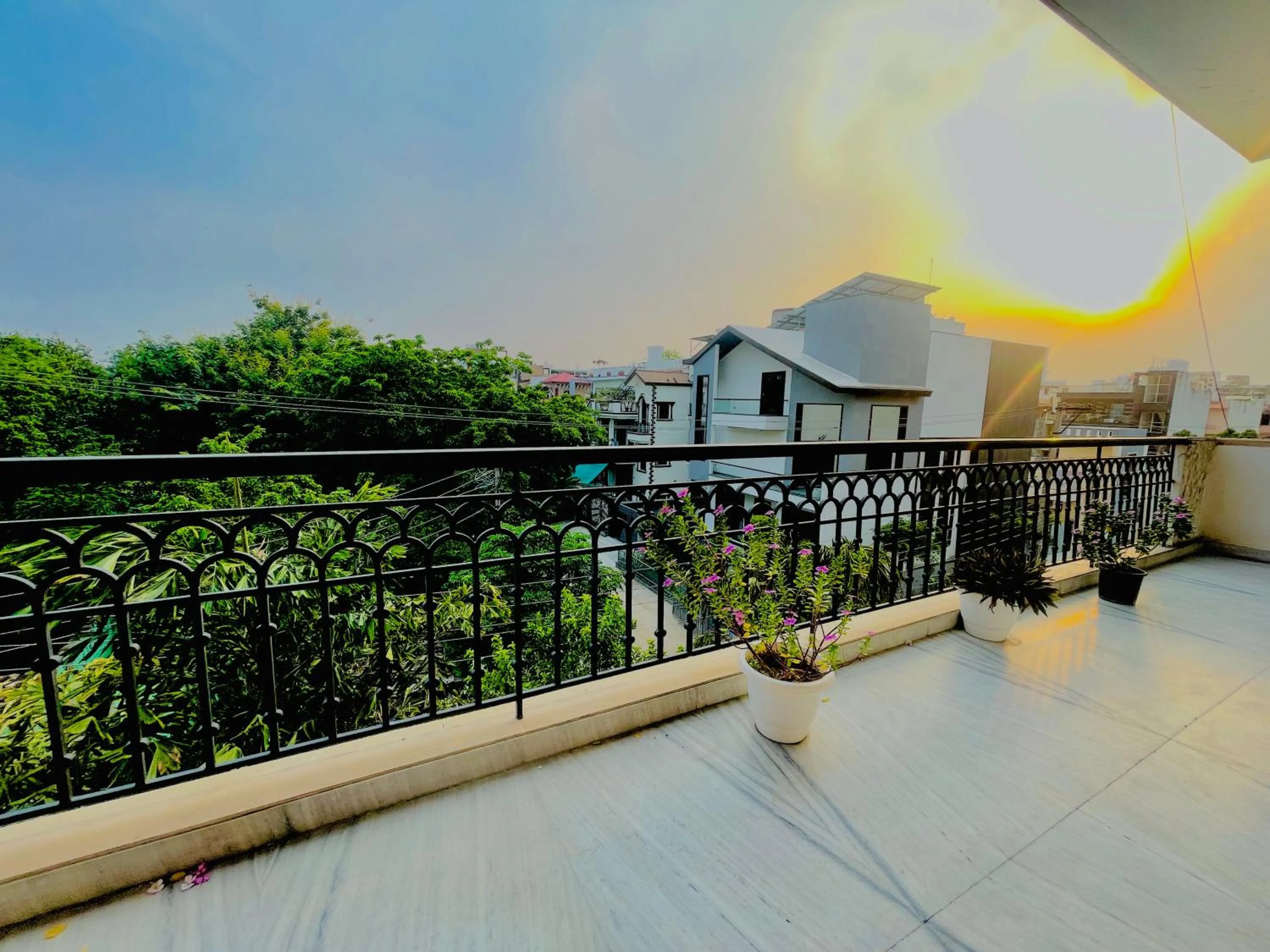 Patio in BedChambers Serviced Apartments - Artemis Hospital