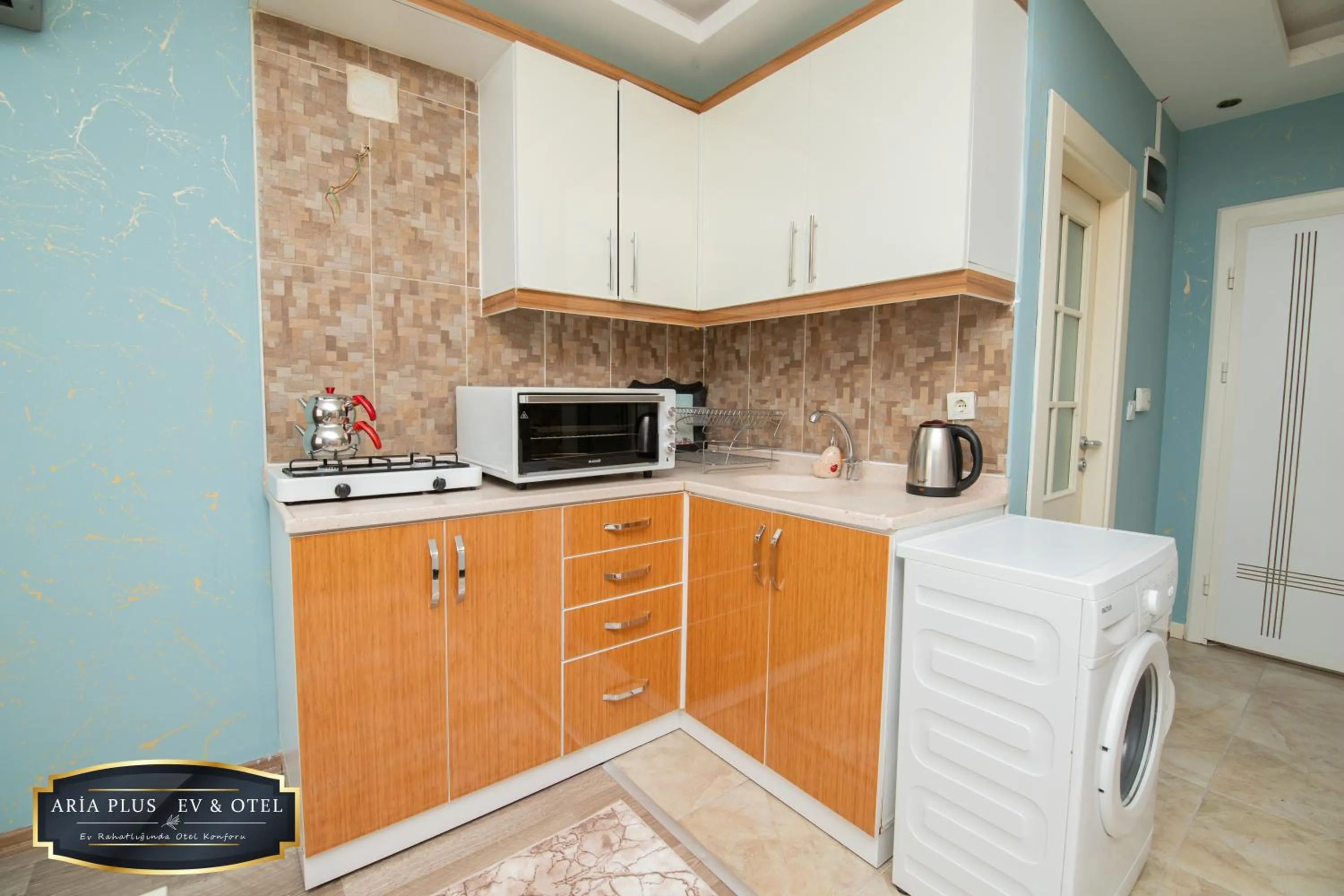 Kitchen or kitchenette in aria plus ev otel