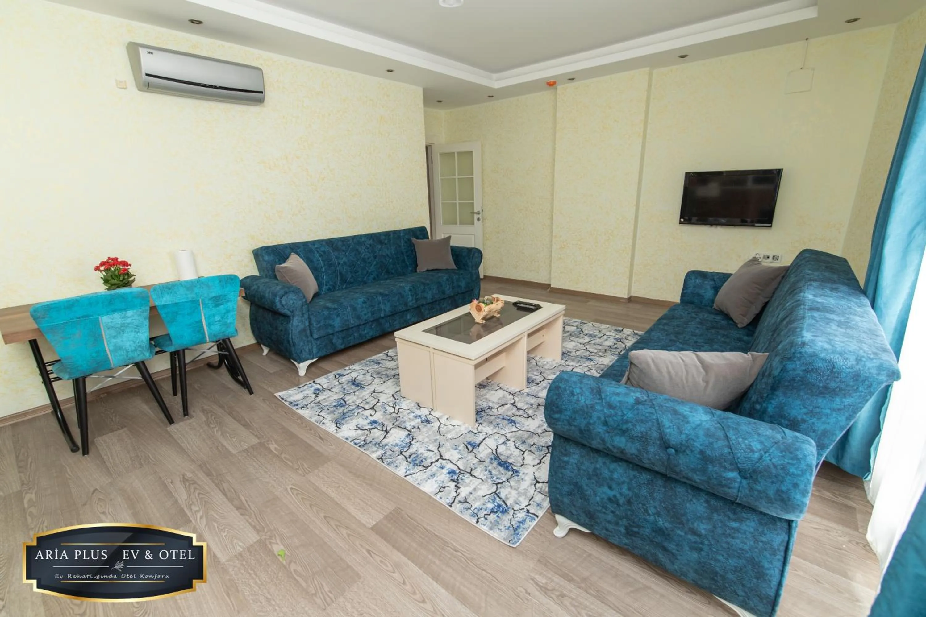 Living room in aria plus ev otel