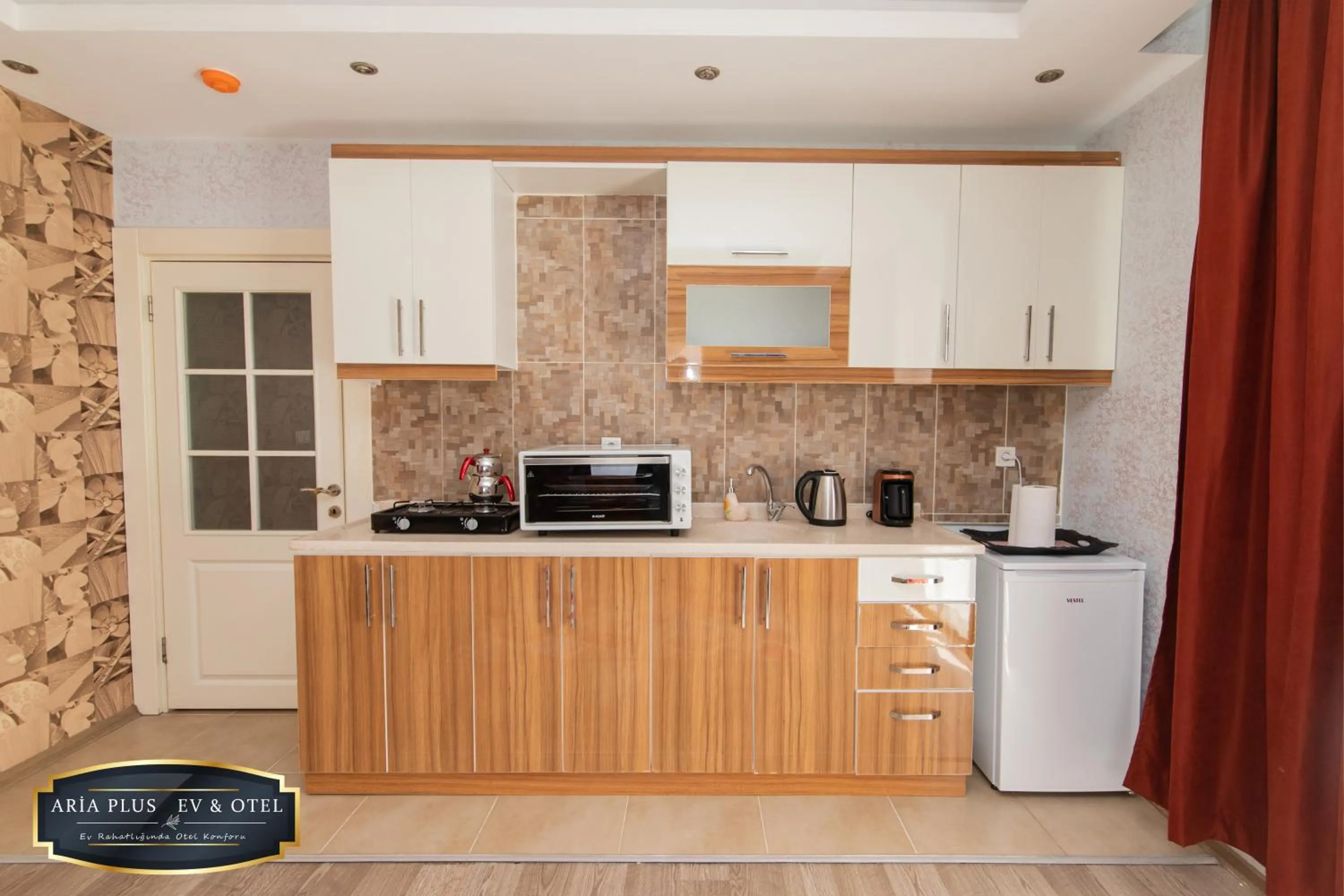 Kitchen or kitchenette in aria plus ev otel