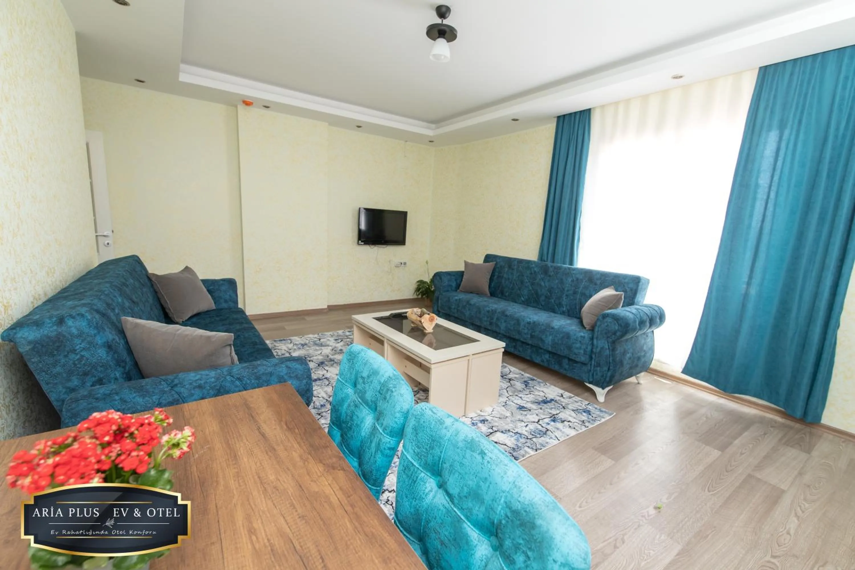 Living room in aria plus ev otel