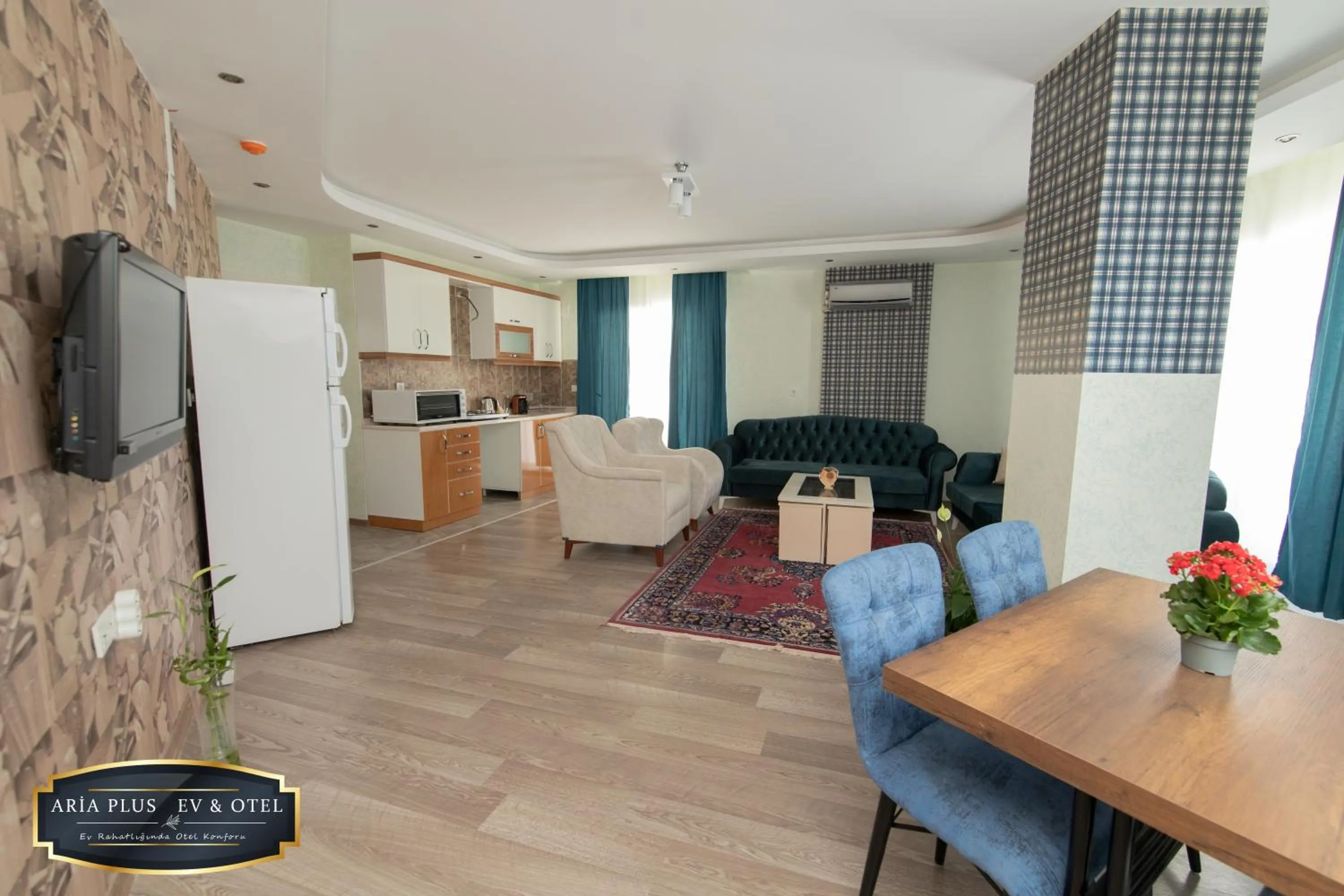 Living room in aria plus ev otel