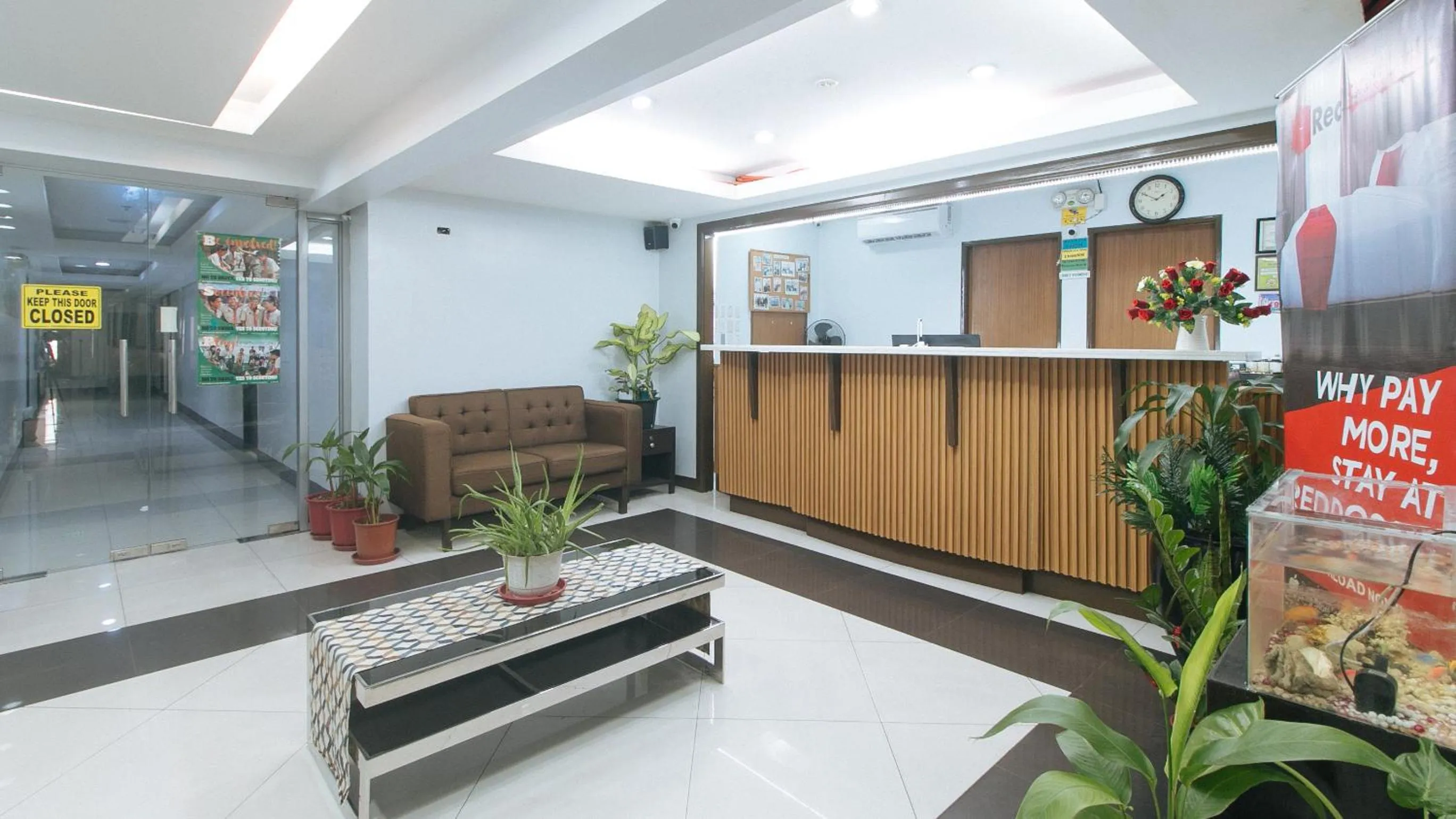 Lobby or reception in RedDoorz at BP International Powerhouse Inc near SM Manila