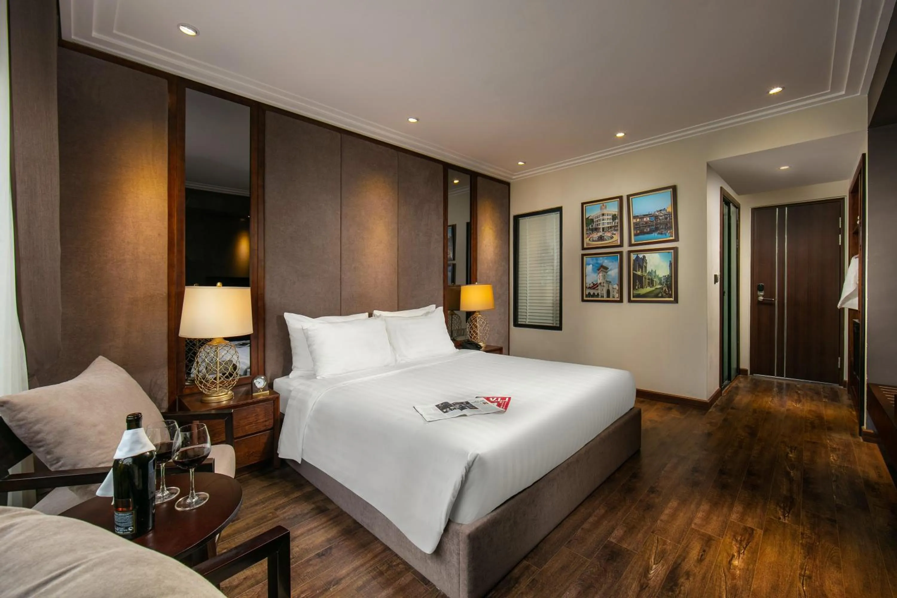 Bed in Ping Diamond Hotel Hanoi