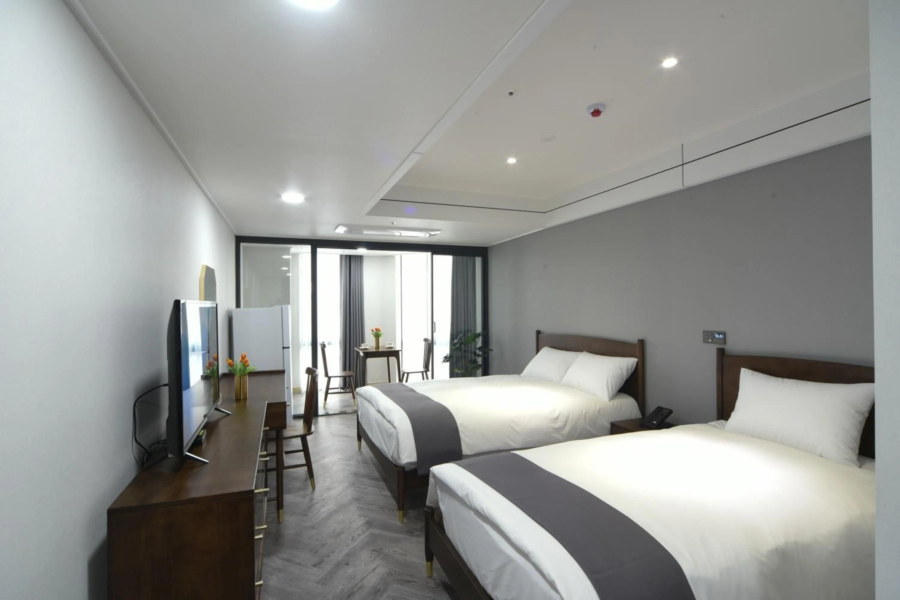 Bed in Haeundae Central Hotel